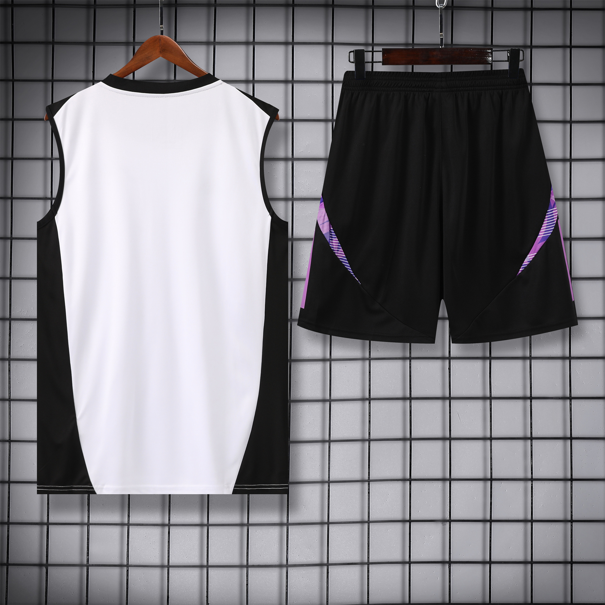 Germany 24-25 Training Vest Suit - White - UnitedFutballJersey