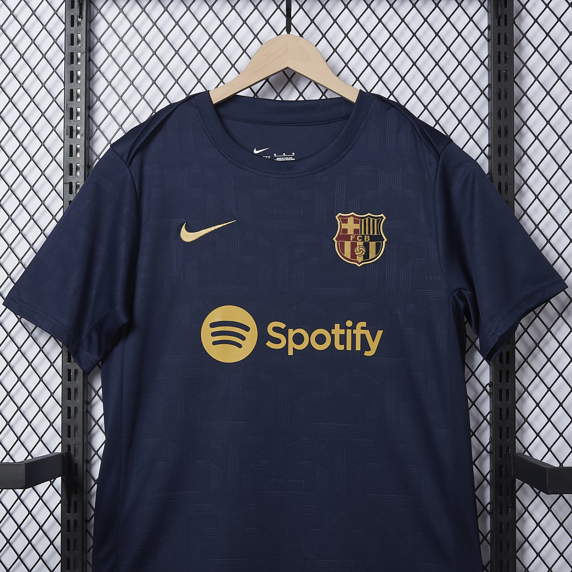 B.A.R.S.A 24-25 Navy Blue 125th Anniversary Pre-match Jersey - Fans Version - UnitedFutballJersey