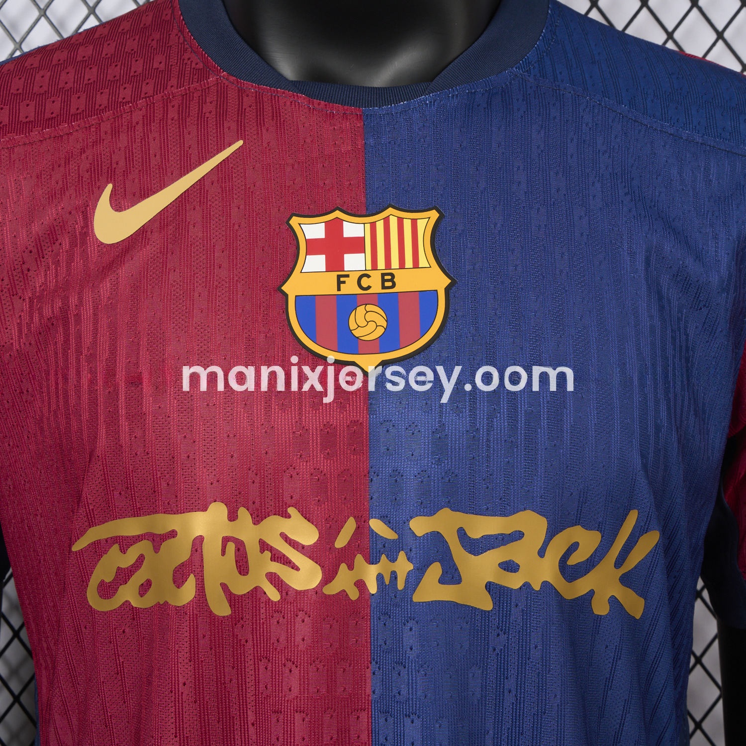 Barcelona x Travis Scott New 24-25 Home Jersey - Player Version - UnitedFutballJersey