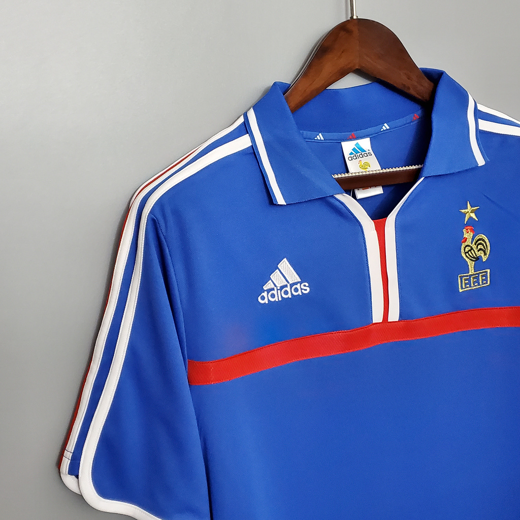 Retro France 2000 Home Stadium Jersey - UnitedFutballJersey