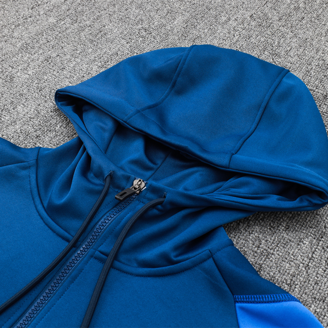 Manchester United 23-24 Men's Training Hoodie + Pants - Blue - UnitedFutballJersey