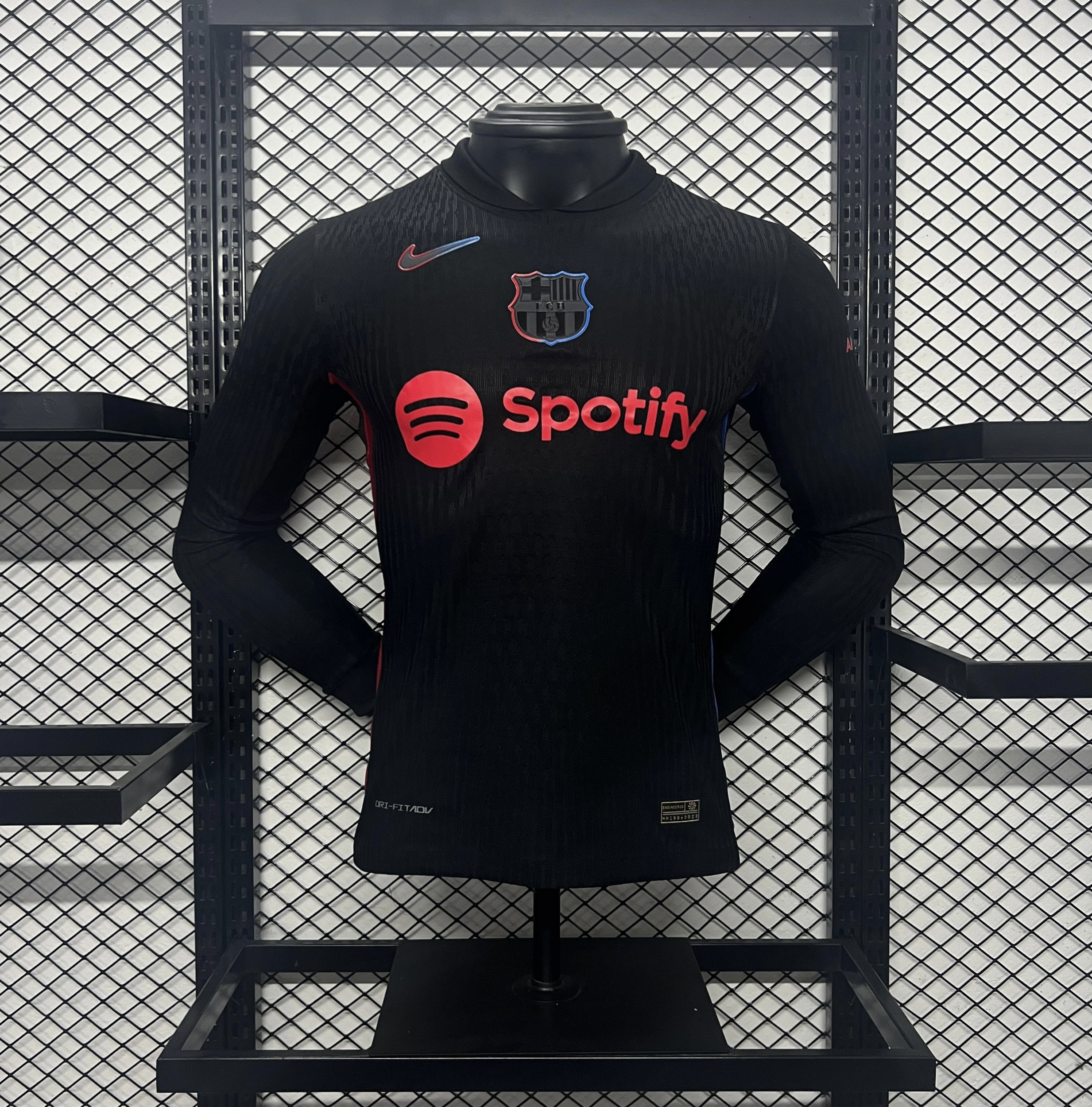 B.A.R.S.A 24-25 Away Long Sleeve Jersey - Player Version - UnitedFutballJersey