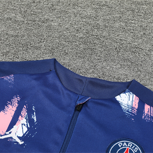 Paris Saint-Germain PSG 24-25 Kids Long Sleeve Training Set - Royal Blue - UnitedFutballJersey