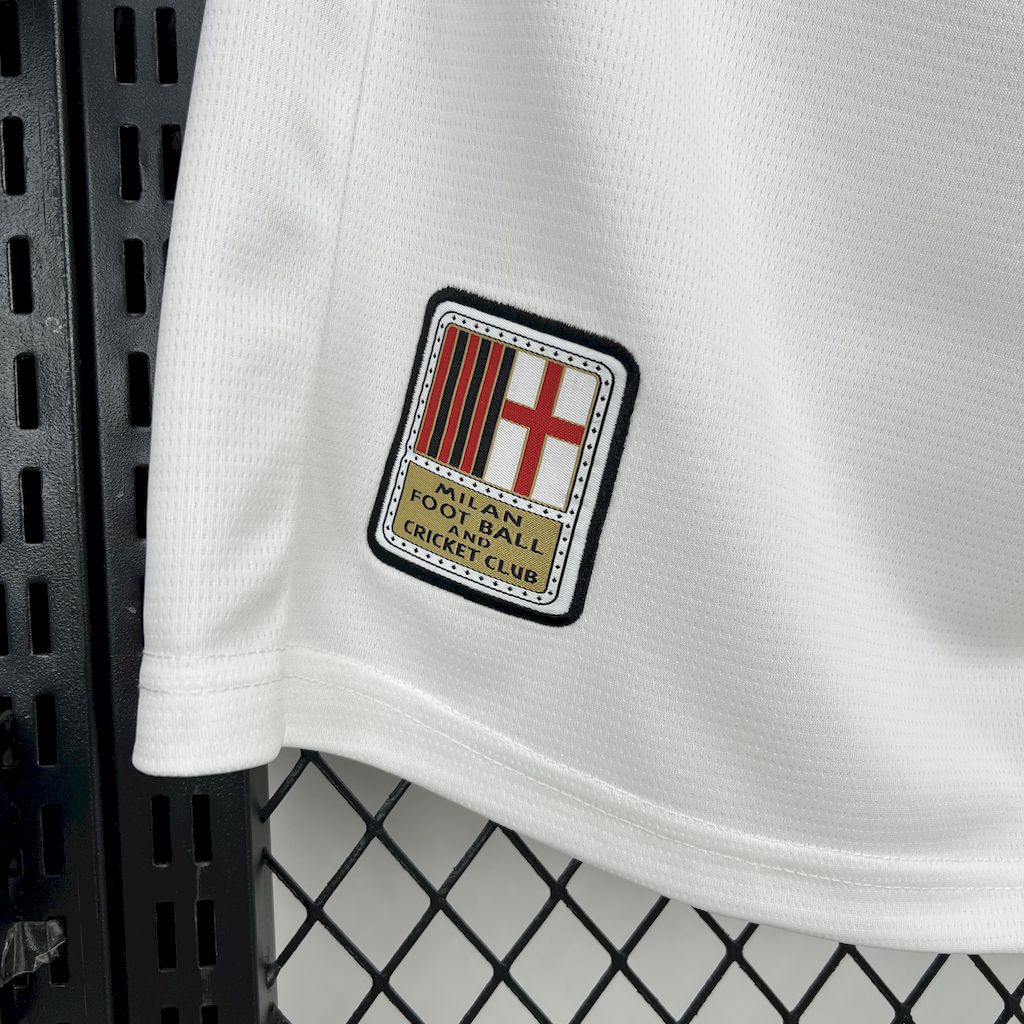 AC Milan 24-25 125th Anniversary Home White Shorts - Fans Version - UnitedFutballJersey