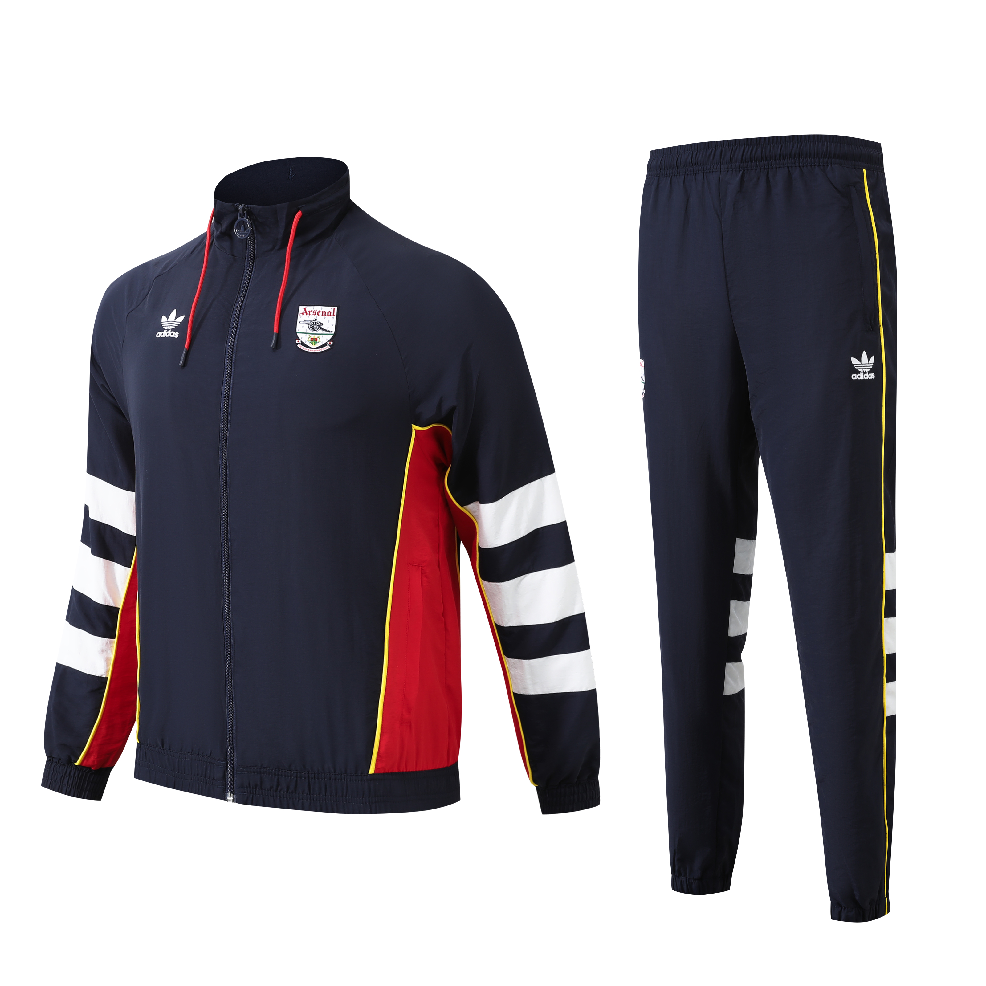 Arsenal 24-25 Blue Throwback Windbreaker Suit - Jackets & Pants - UnitedFutballJersey