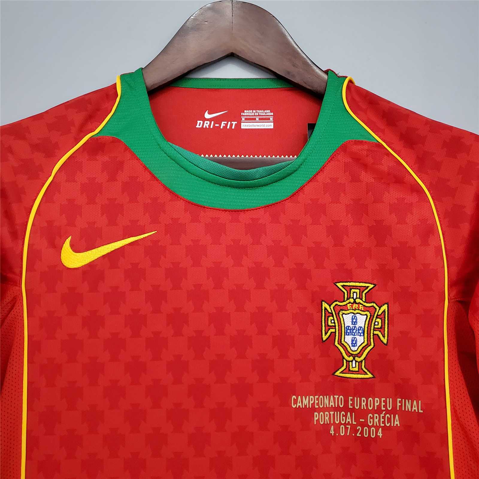 Retro Portugal 2004 Home Stadium Jersey - UnitedFutballJersey