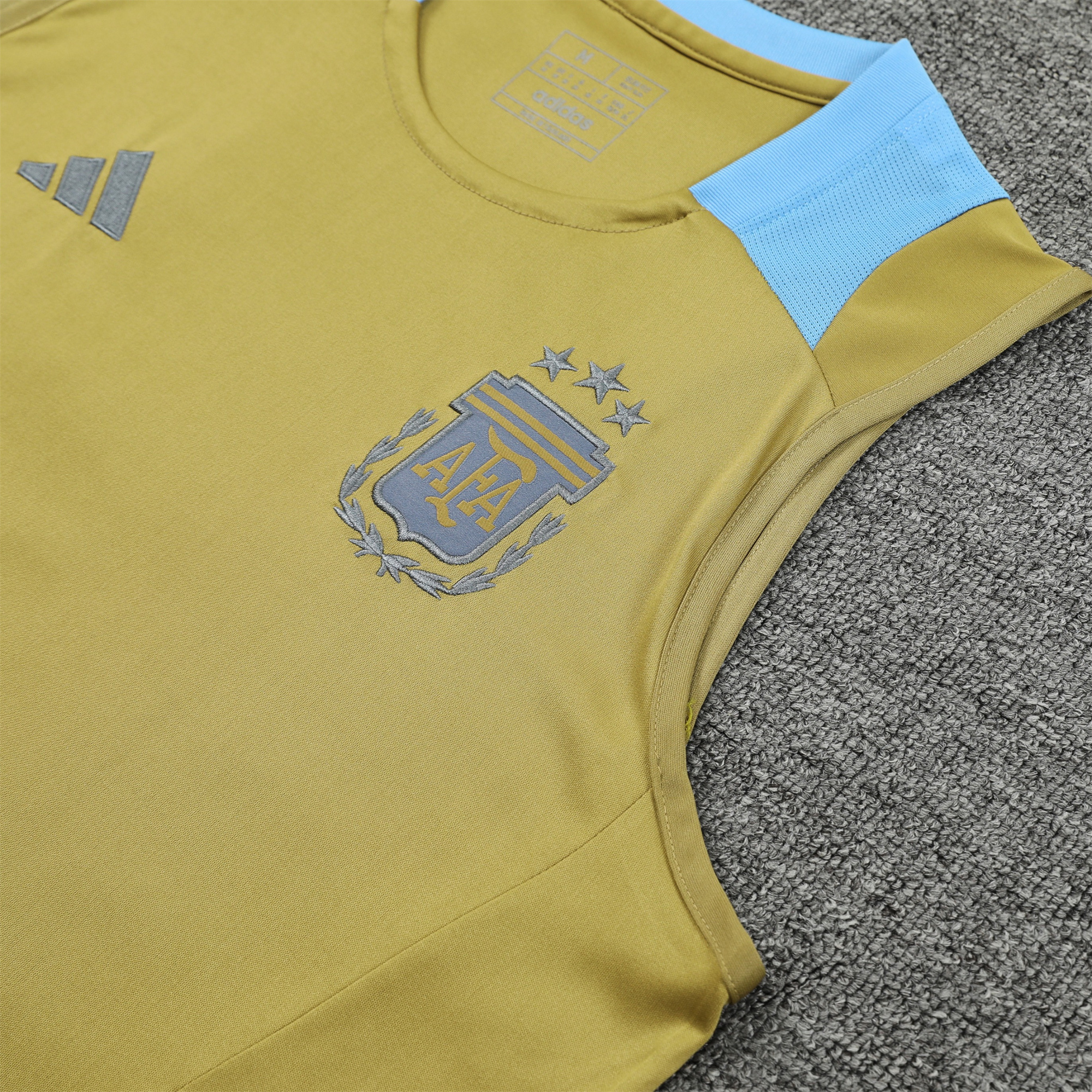Argentina 24-25 Vest Training Set - Gold - UnitedFutballJersey