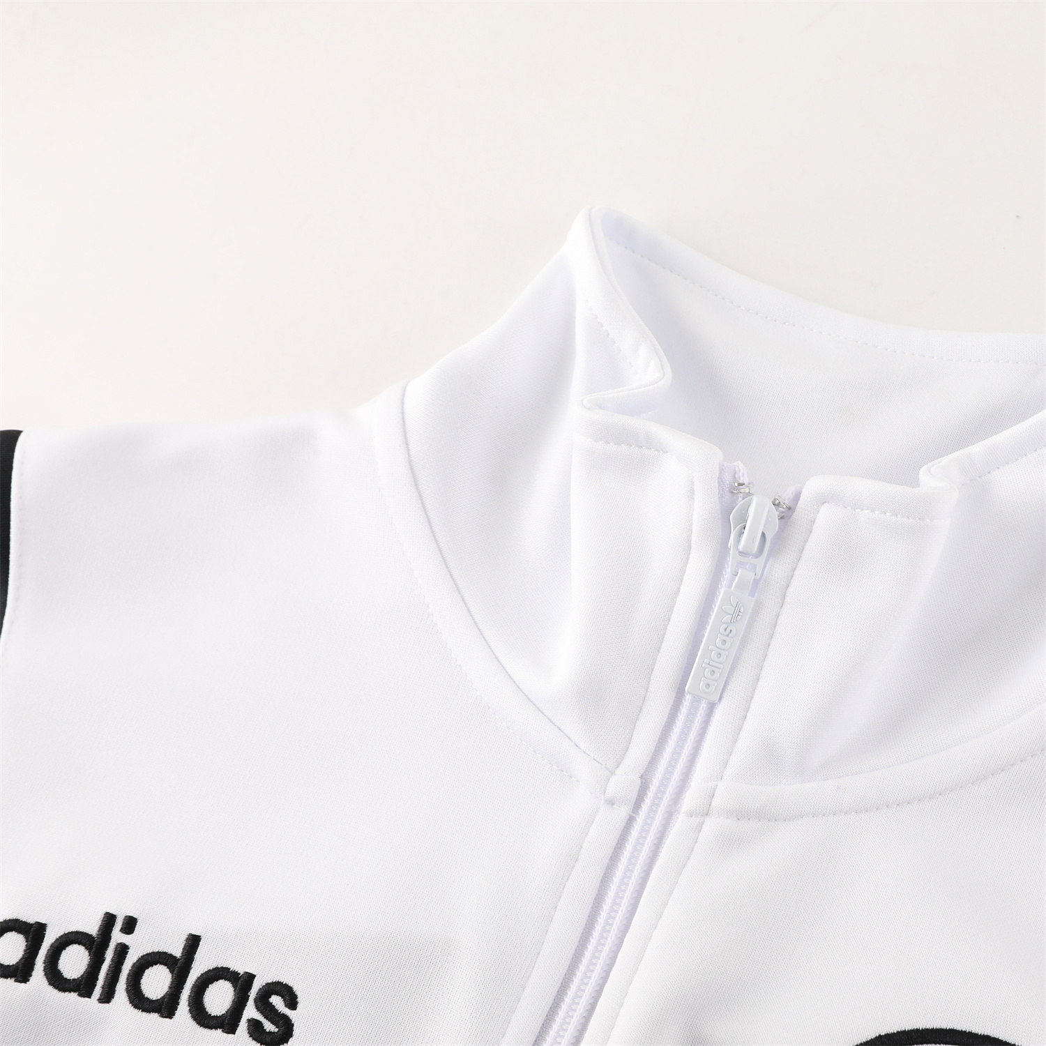 Germany 2024 Jacket Training Tracksuit - White With Yellow, Red And Black Stripe - UnitedFutballJersey