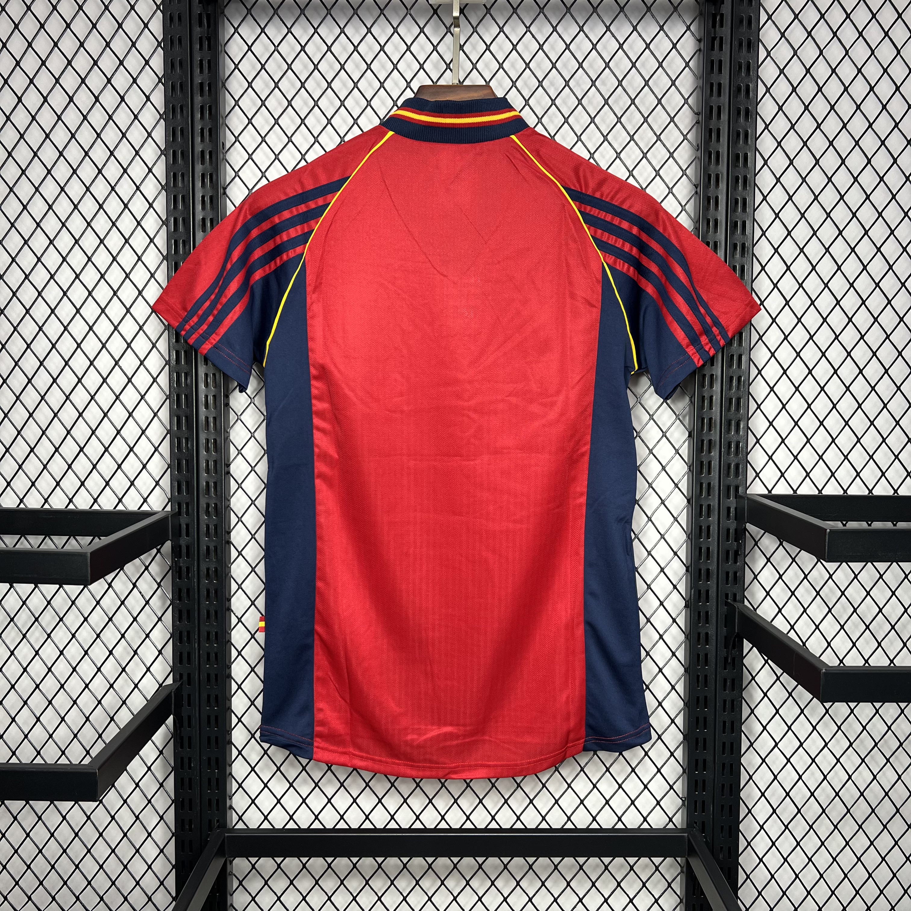Retro Spain 1998 Home Stadium Jersey - UnitedFutballJersey
