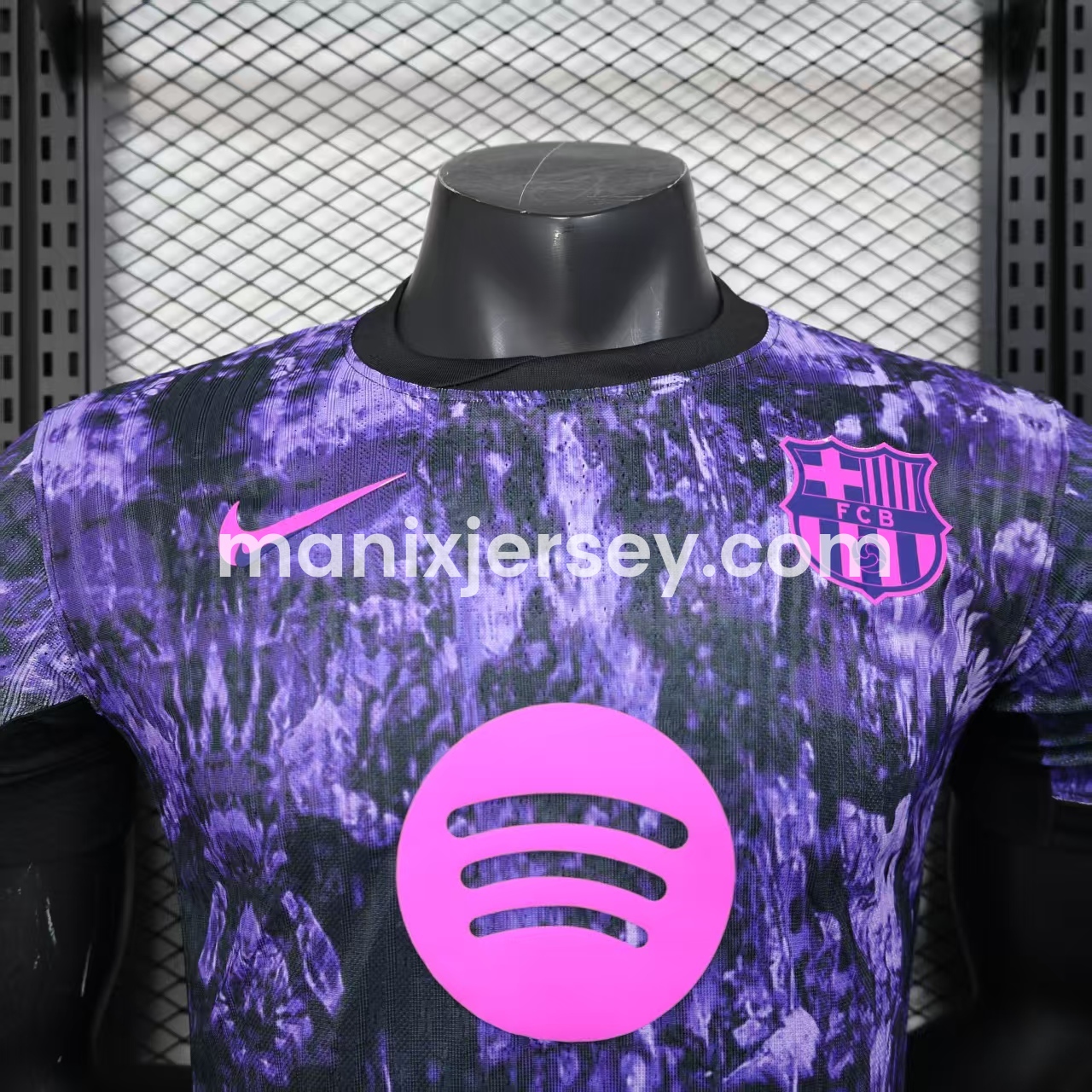 Barcelona 25-26 Purple Rock Pattern Jersey - Player Version - UnitedFutballJersey