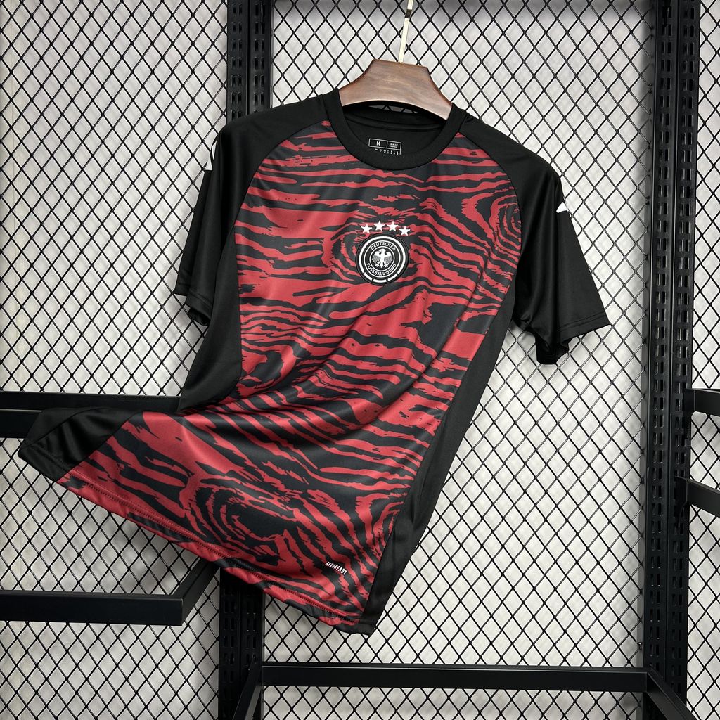 Germany 2024 Euro Red Pre-match Training Jersey - Fans Version - UnitedFutballJersey