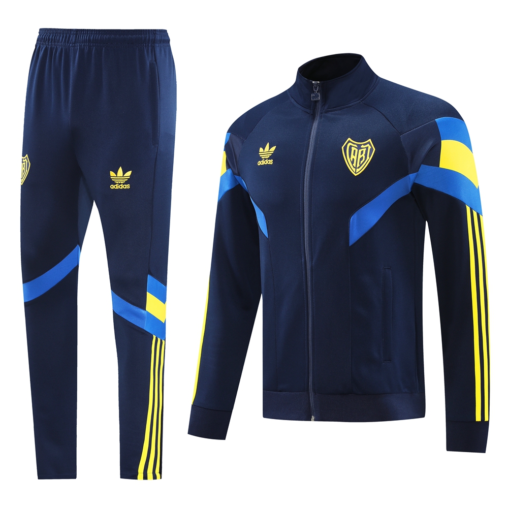 Boca Juniors 24-25 Jacket Training Tracksuit - Deep Blue Top and Pants - UnitedFutballJersey
