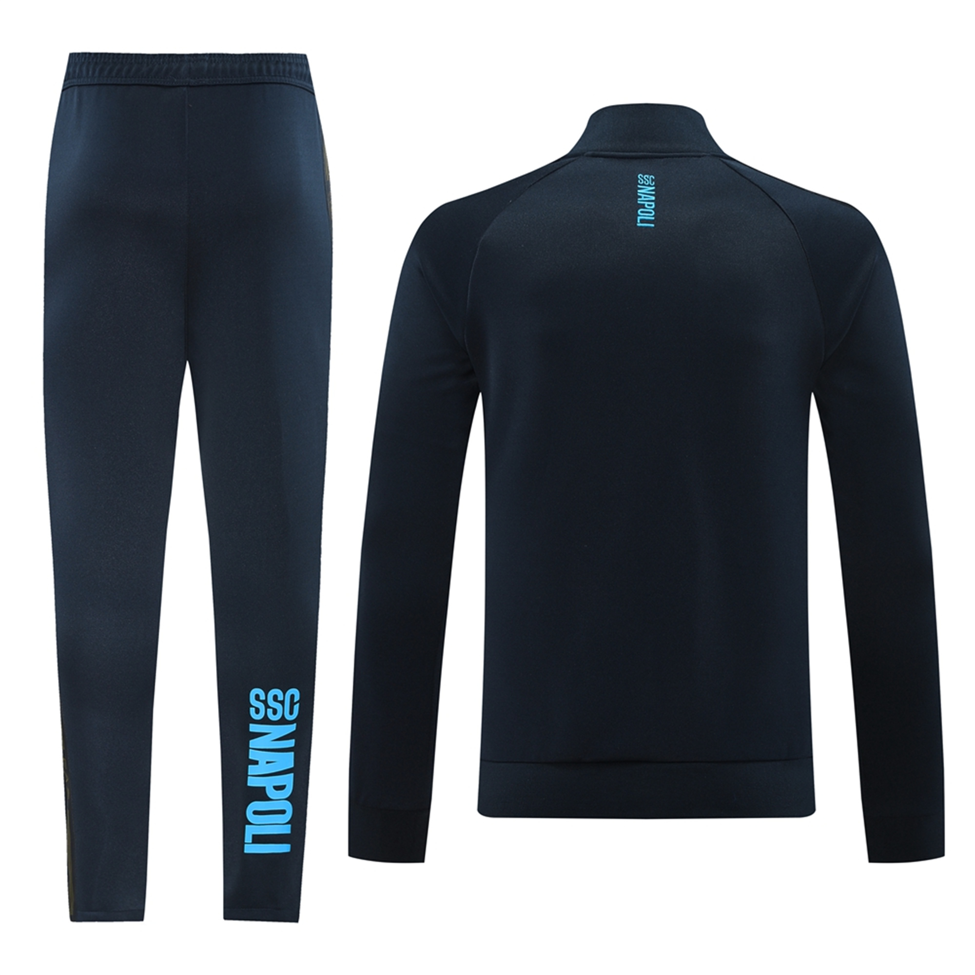 Napoli 24-25 Jacket Training Tracksuit - Deep Blue Top and Pants - UnitedFutballJersey
