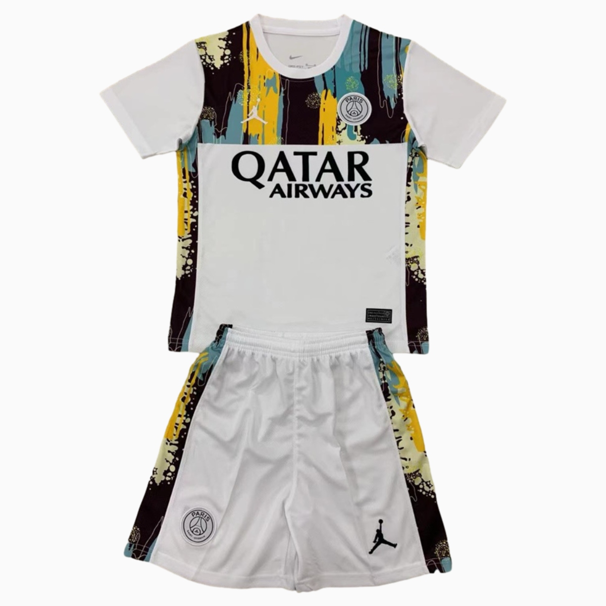 Paris Saint-Germain PSG 24-25 JD White Special Edition Men's Adult Jersey Set - Fans Version - UnitedFutballJersey