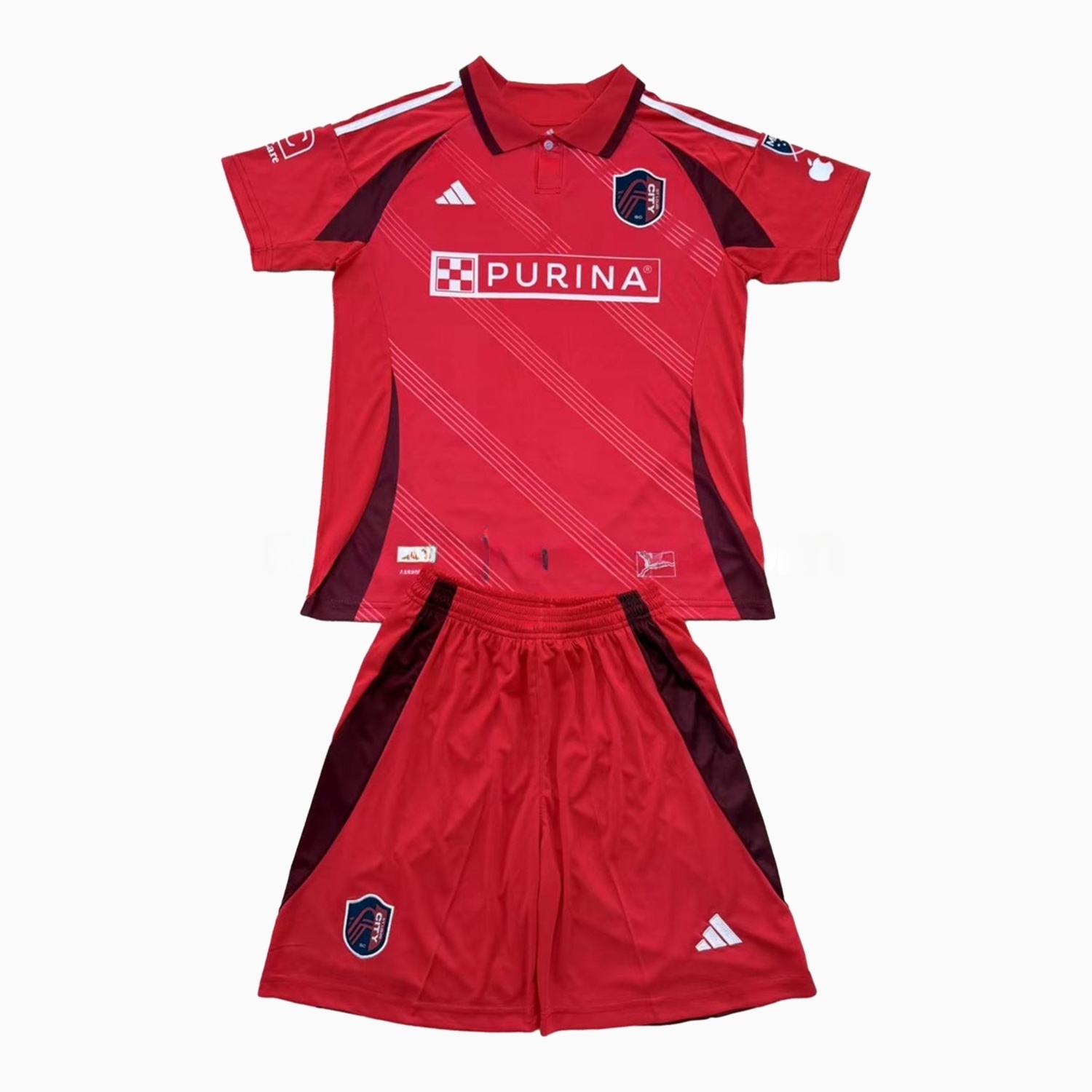 St. Louis City 25-26 Home Men's Adult Jersey Set - Fans Version - UnitedFutballJersey