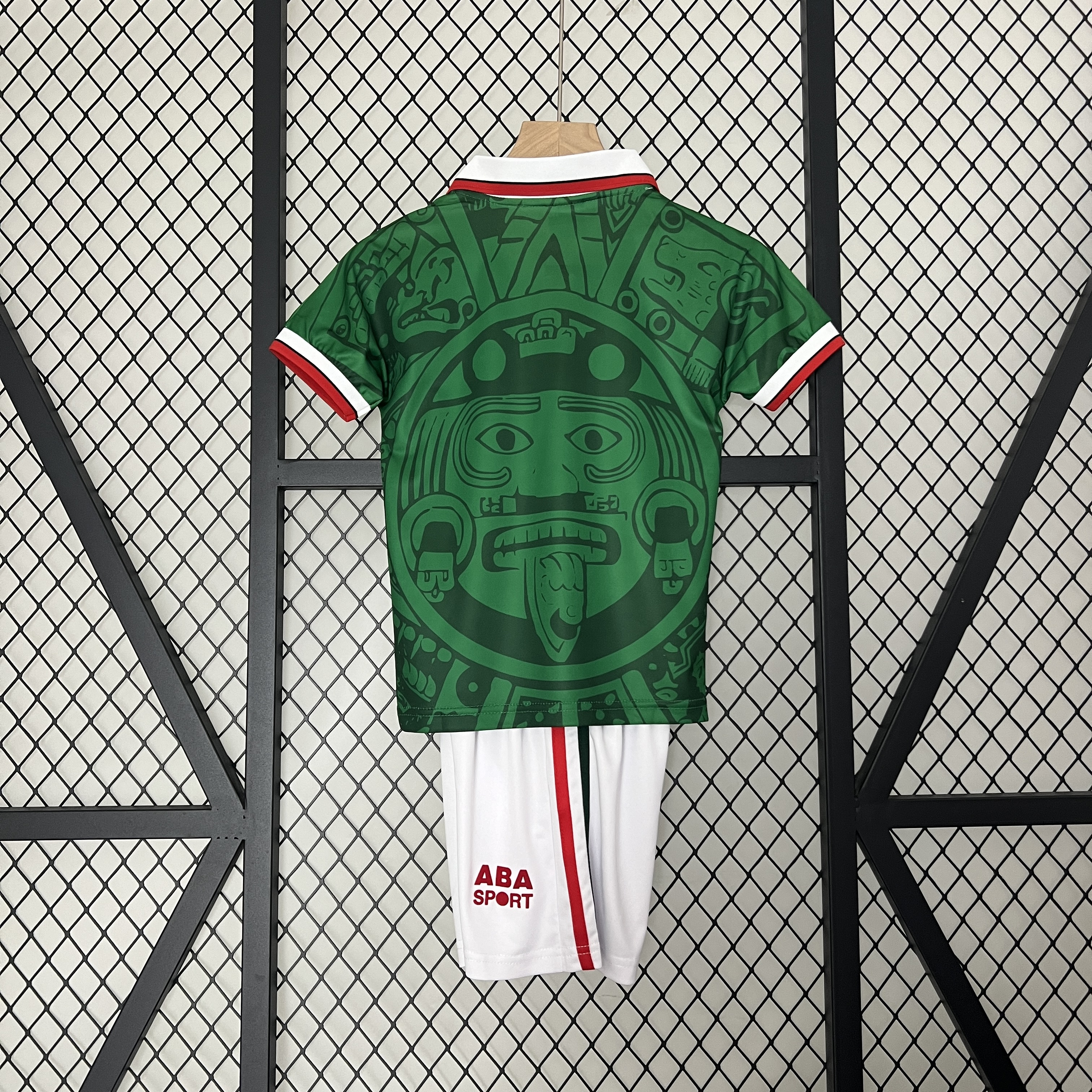 Retro Mexico 1998 Home Stadium Kids Kit - UnitedFutballJersey