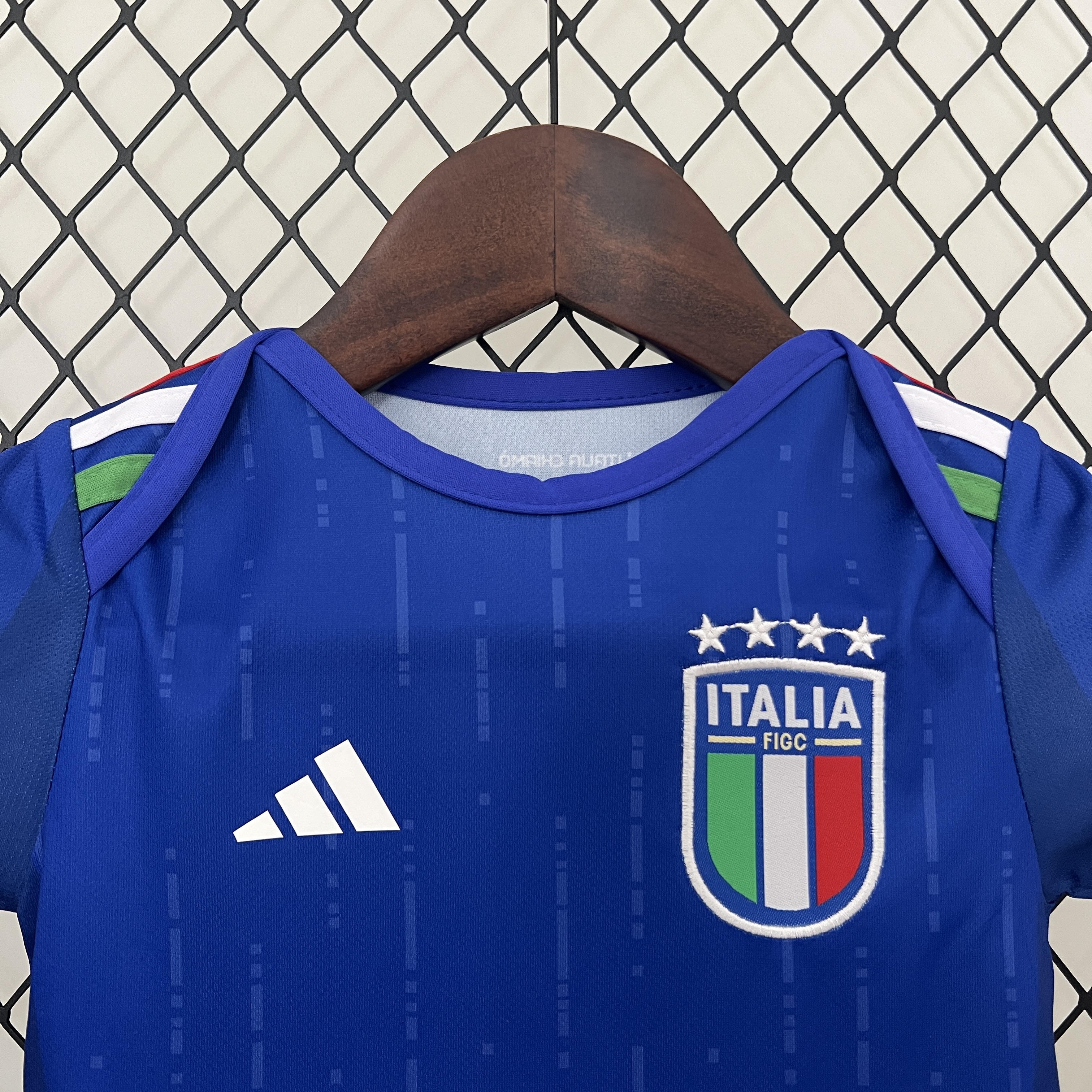 Italy 2024 Home Baby Crawling Suit - UnitedFutballJersey