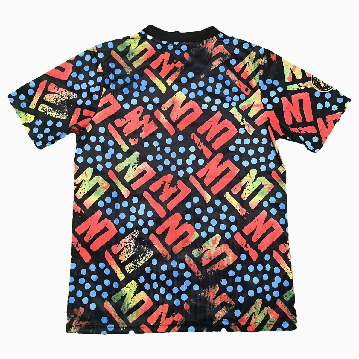 Marseille 24-25 Black Graffiti Pre-match Training Jersey - Fans Version - UnitedFutballJersey