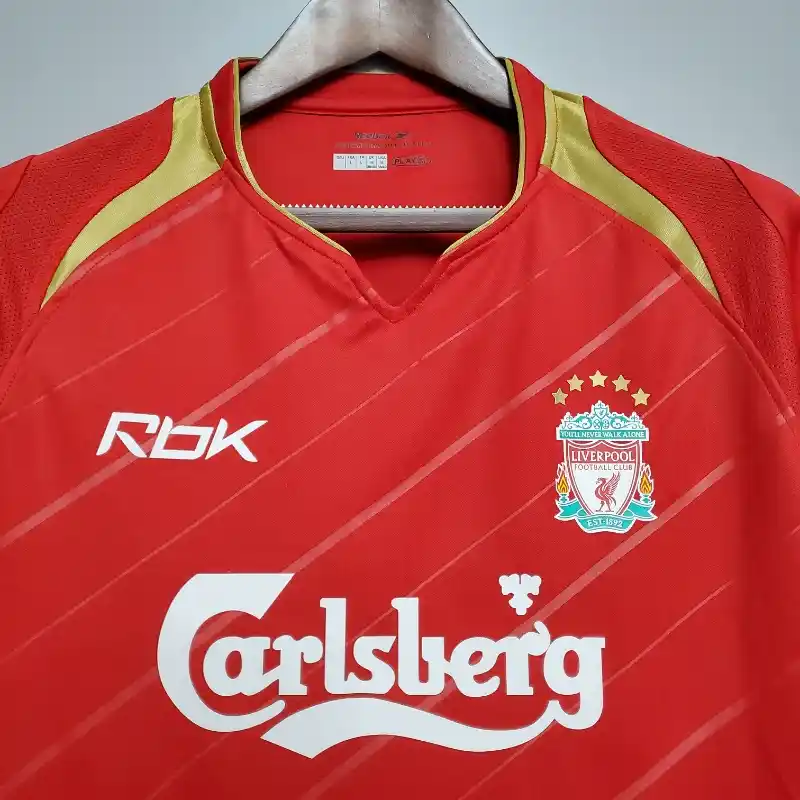 Retro Liver.pool 2005-06 European Home Stadium Jersey - UnitedFutballJersey
