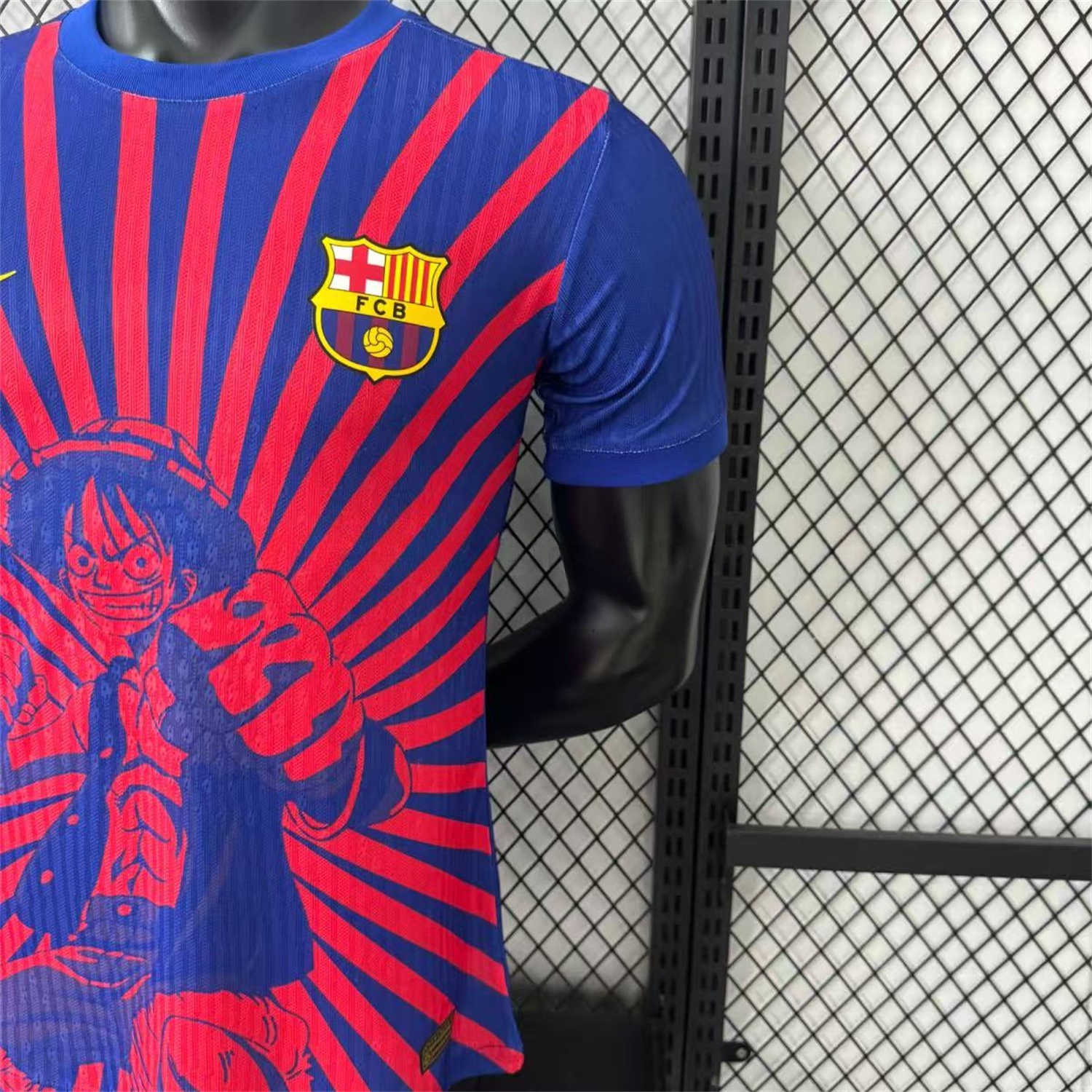 Barcelona 25-26 One Piece Red Silhouette Special Blue Jersey - Player Version - UnitedFutballJersey