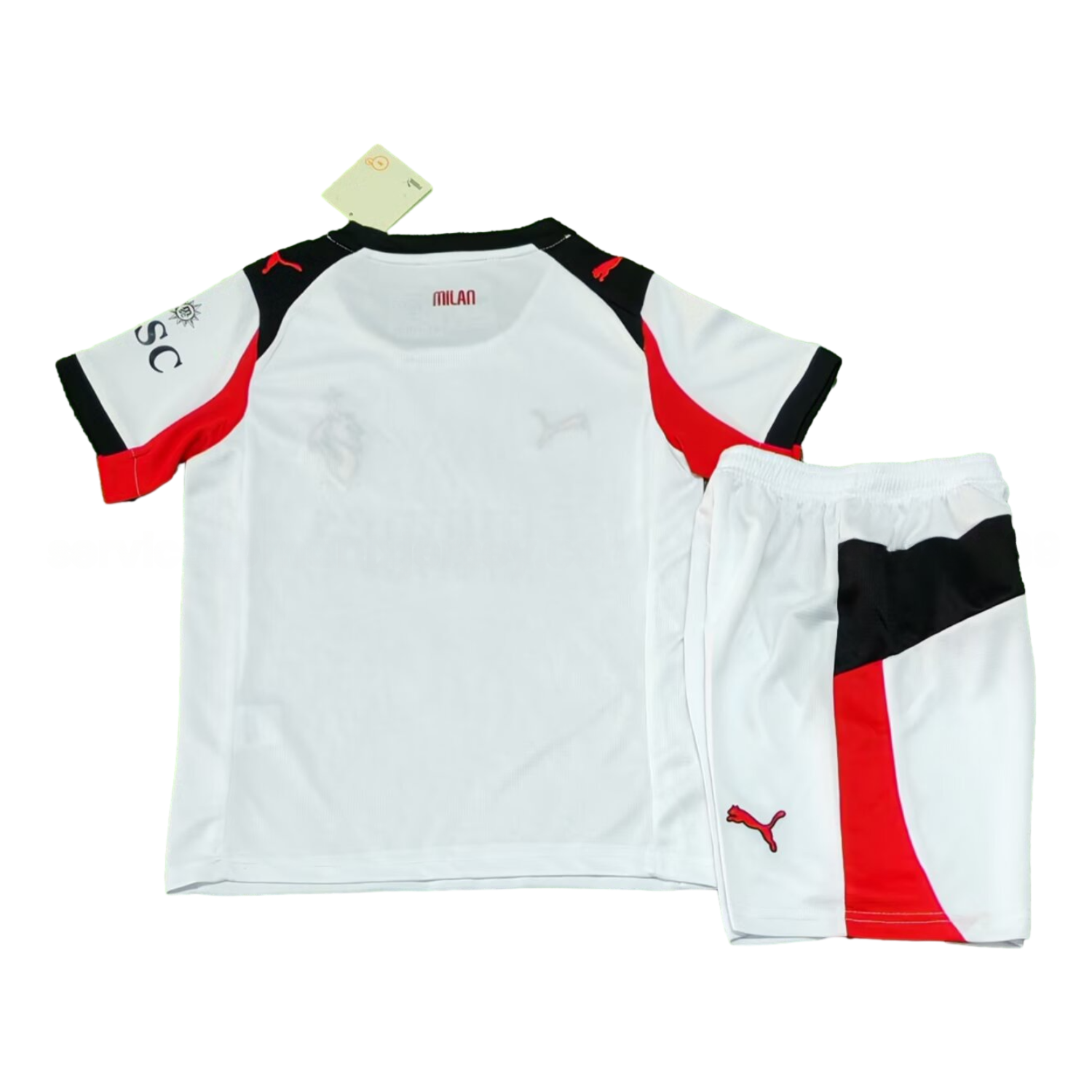 AC Milan 25-26 Away White Kids Kit - UnitedFutballJersey