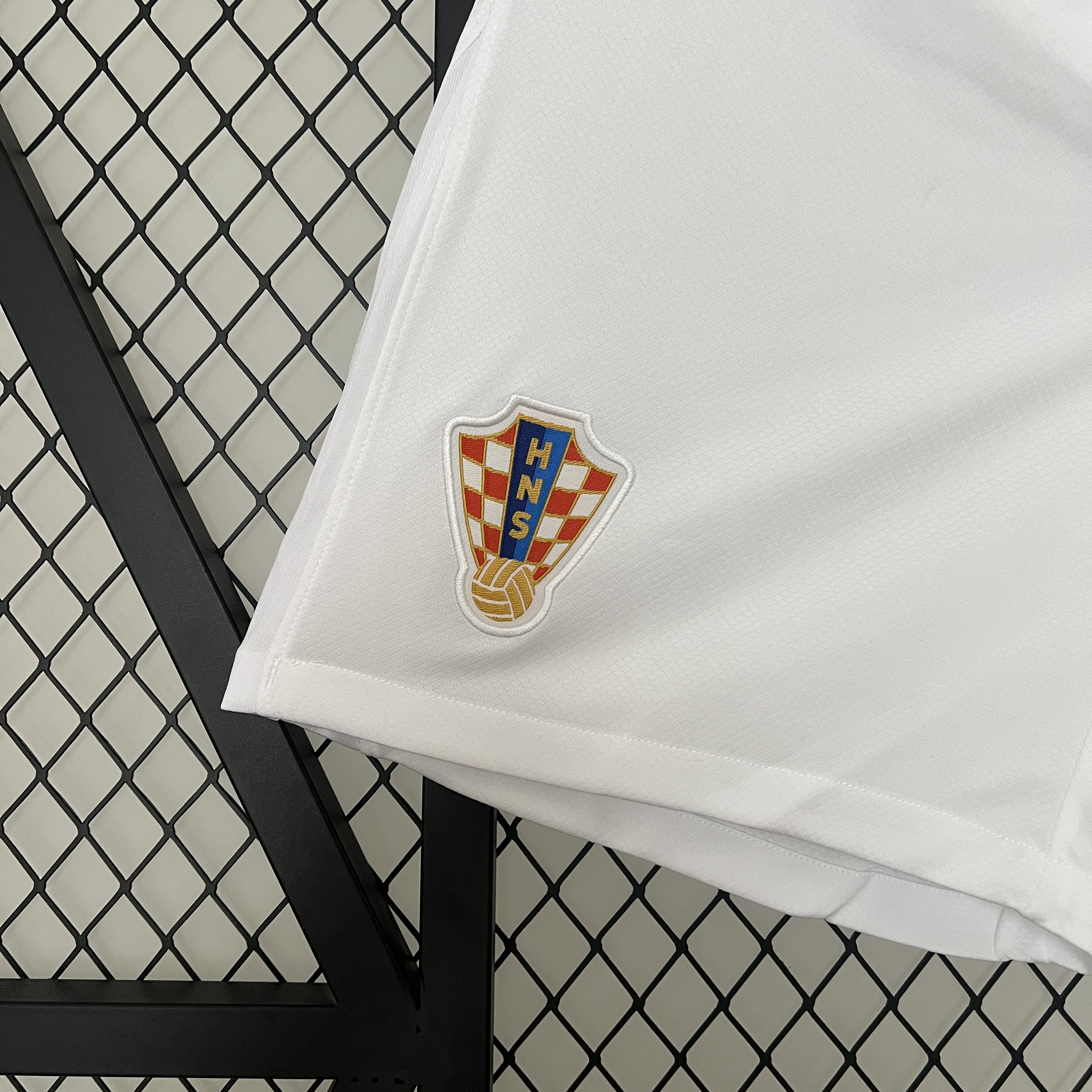 Croatia 2024 Home Shorts - Fans Version - UnitedFutballJersey