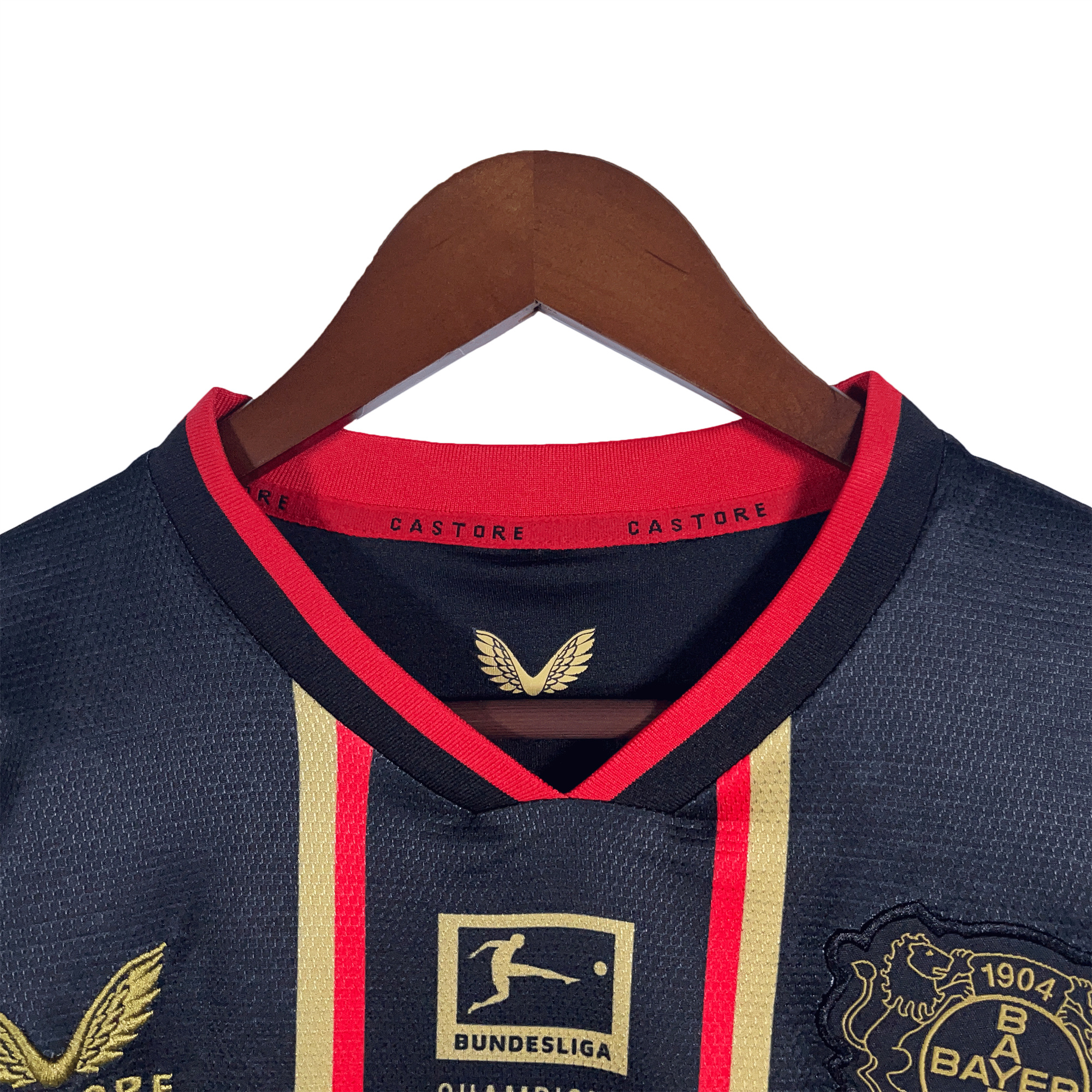 Bayer 04 Leverkusen 23-24 Black & Gold Champion Edition Jersey - Fans Version - UnitedFutballJersey