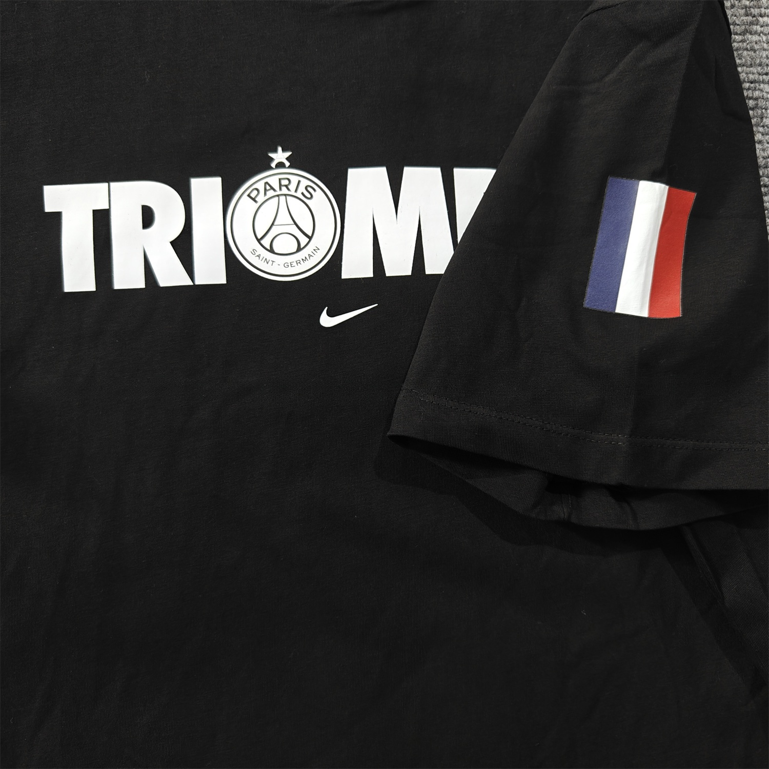Paris Saint-Germain PSG 2025 Champions League Commemorative Black T-shirt - UnitedFutballJersey