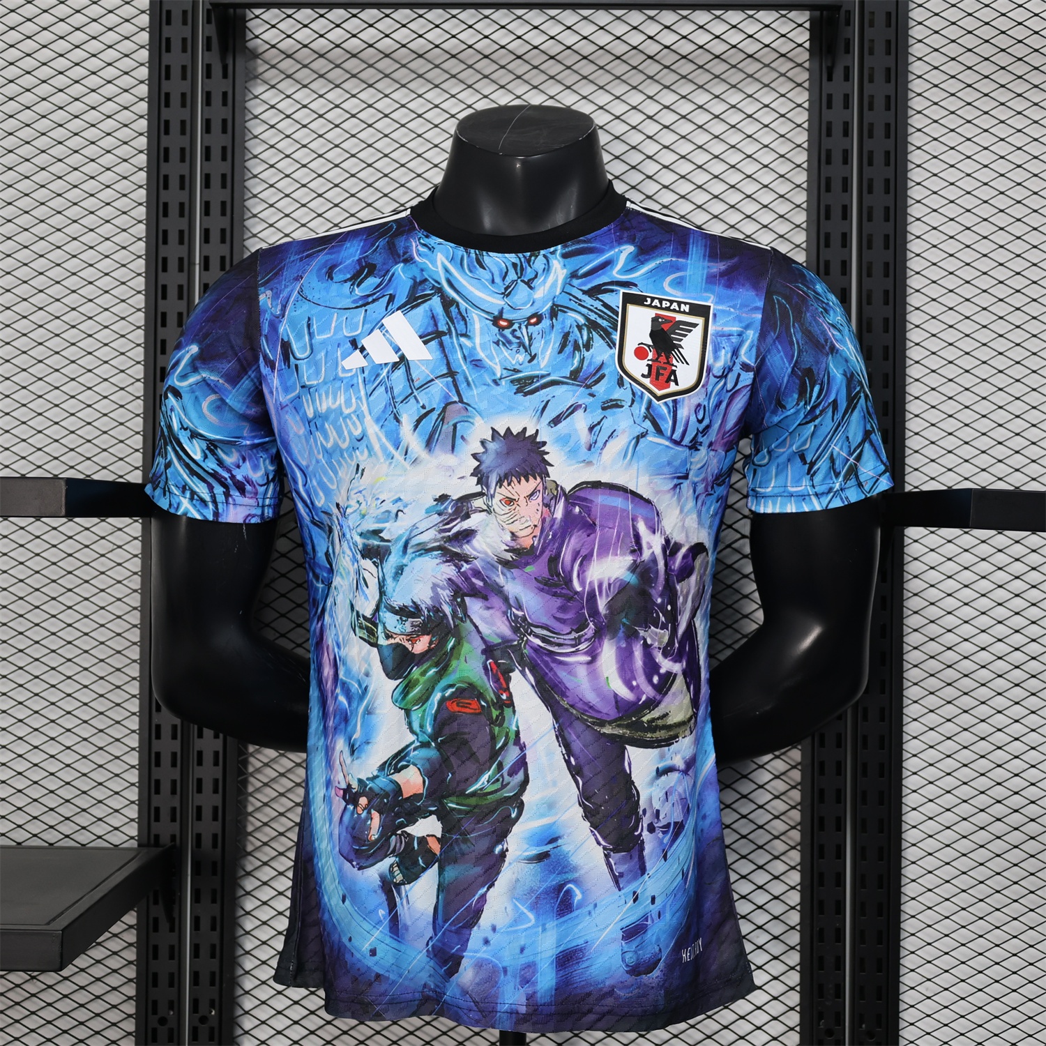 Japan 25-26 Kakashi and Obito Blue Special Jersey - Player Version - UnitedFutballJersey