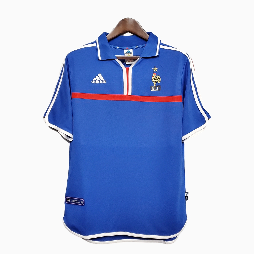 Retro France 2000 Home Stadium Jersey - UnitedFutballJersey