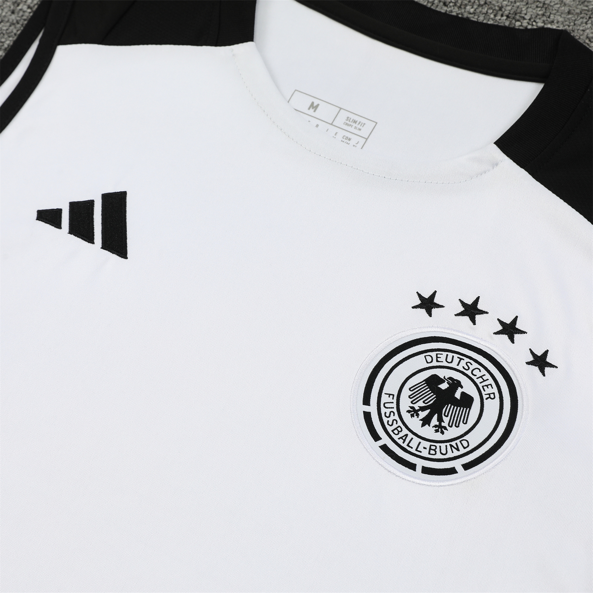Germany 24-25 Training Vest Suit - White - UnitedFutballJersey