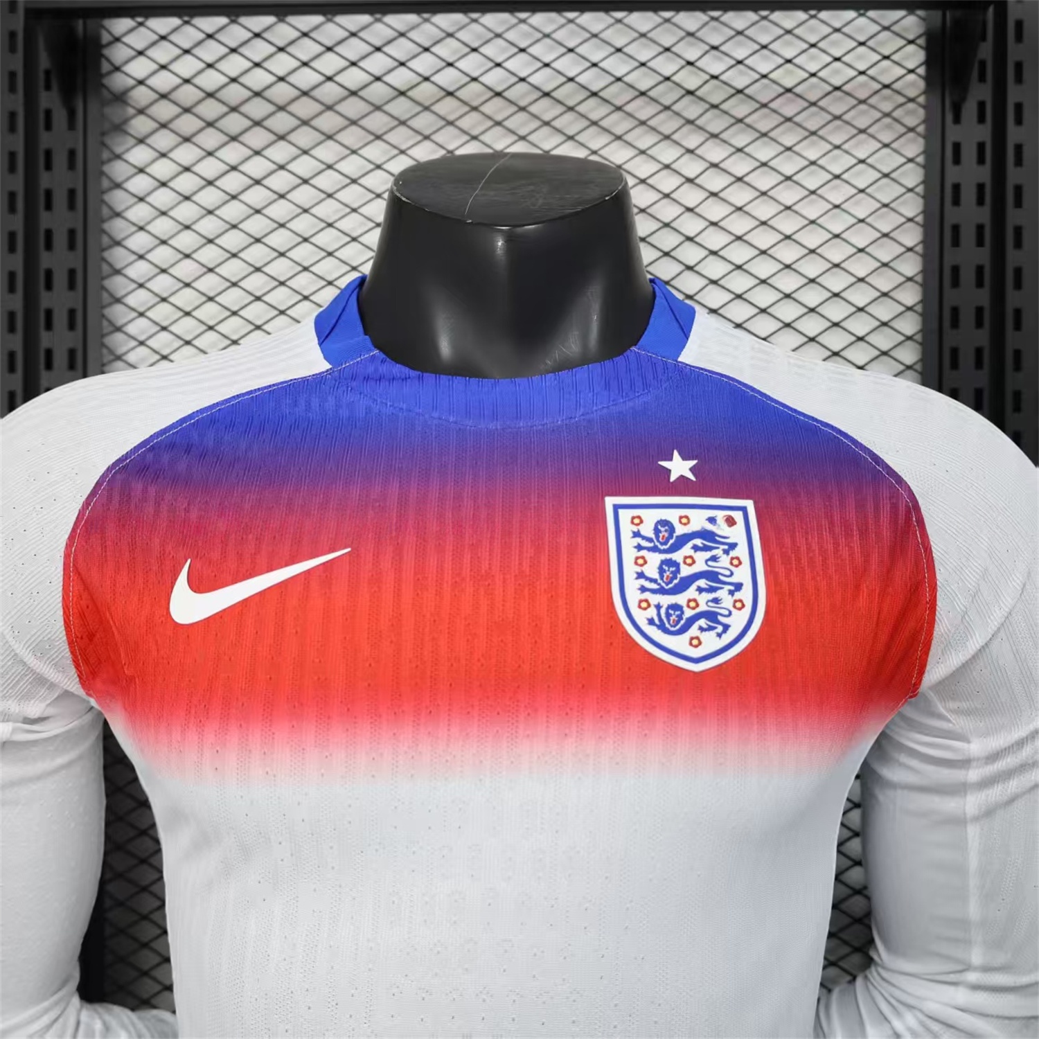 England 2025 Women's Team Home Jersey - Men's Long Sleeves Player Version - UnitedFutballJersey
