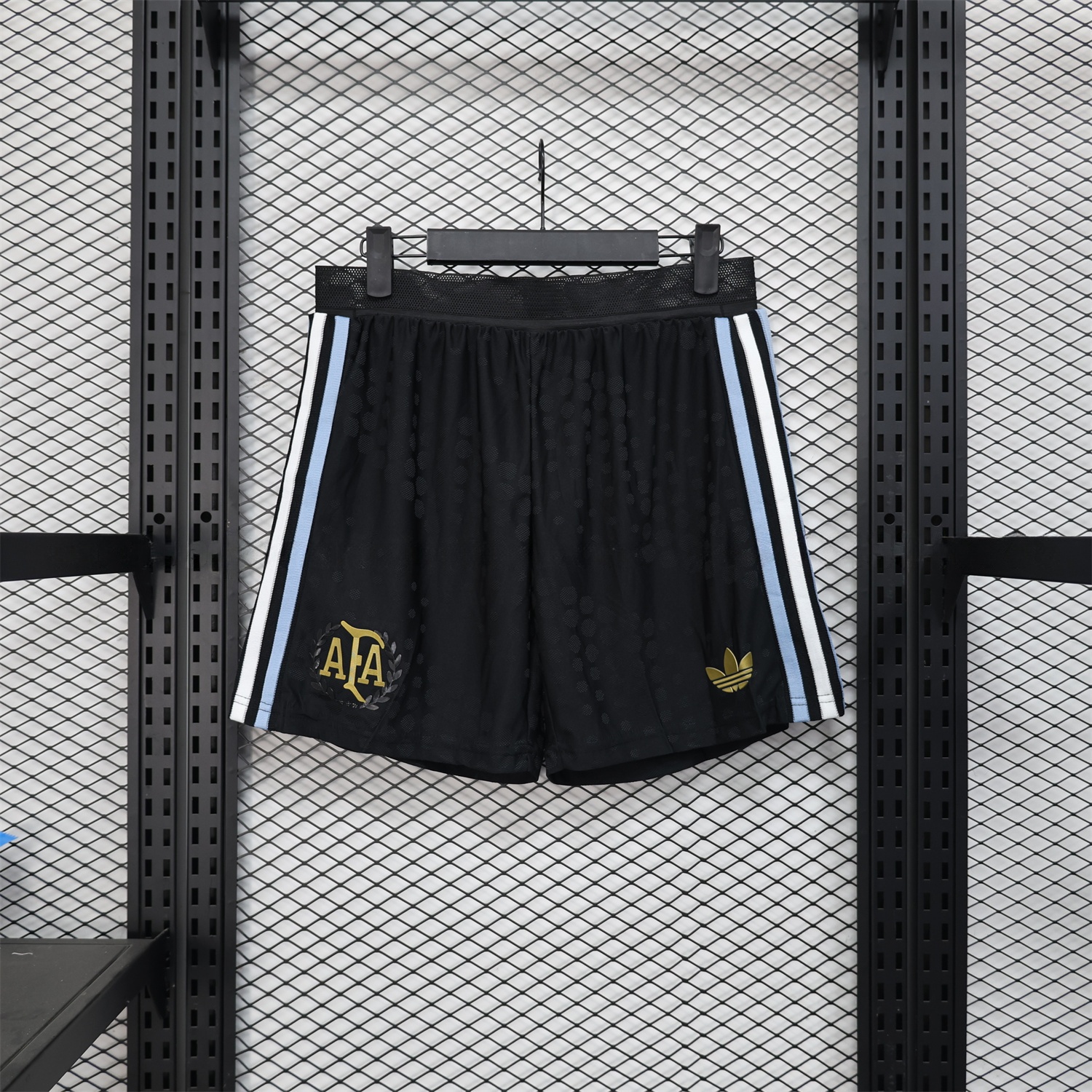 Argentina 25-26 Black Shorts - Player Version - UnitedFutballJersey