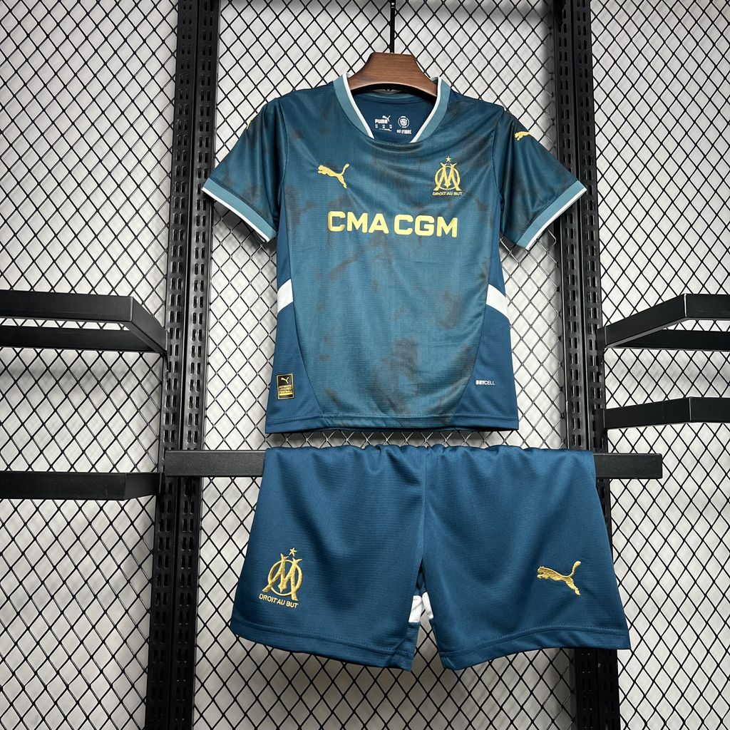 Marseille 24-25 Away Kids Kit - UnitedFutballJersey