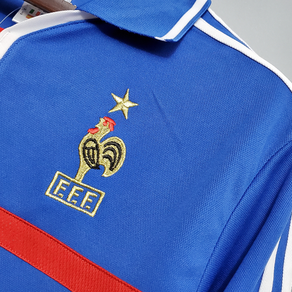 Retro France 2000 Home Stadium Jersey - UnitedFutballJersey