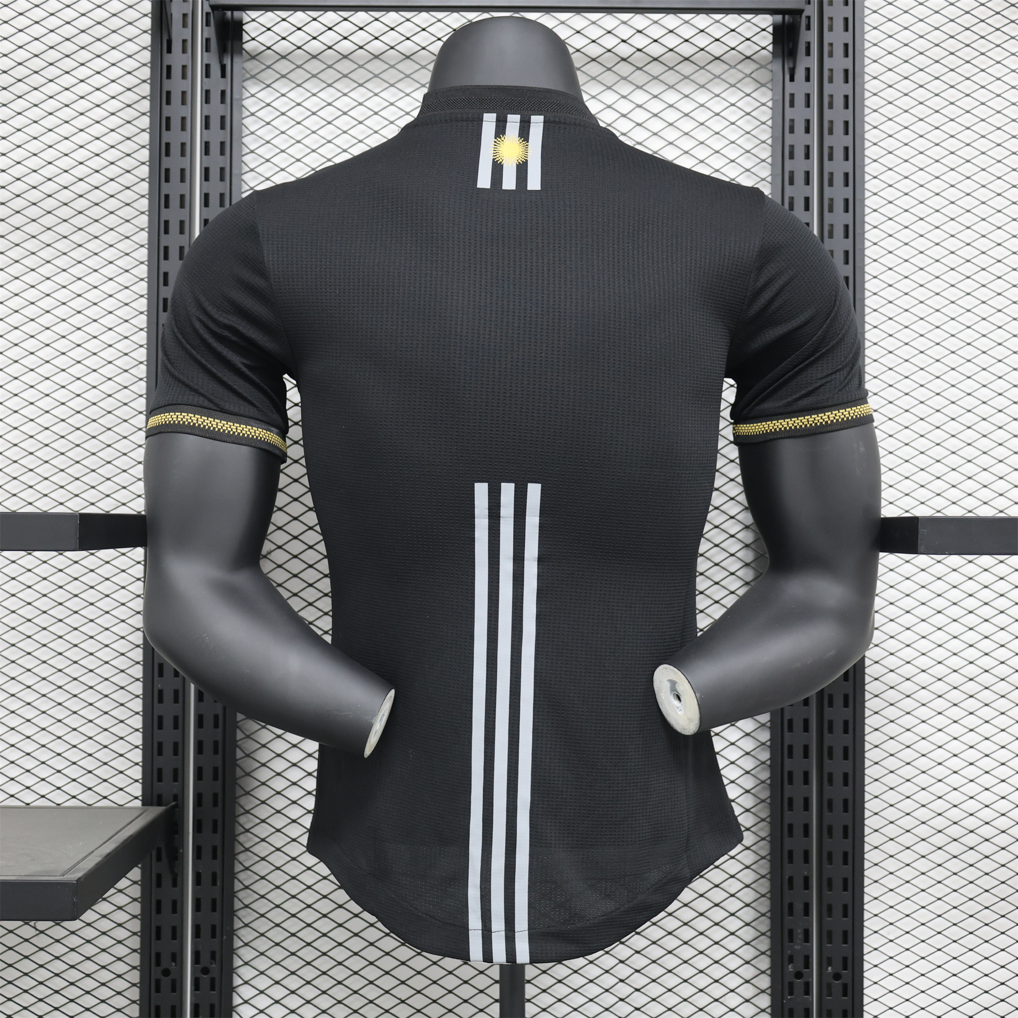 Argentina 24-25 World Cup 2022 Champions Memorial Black Jersey - Player Version - UnitedFutballJersey