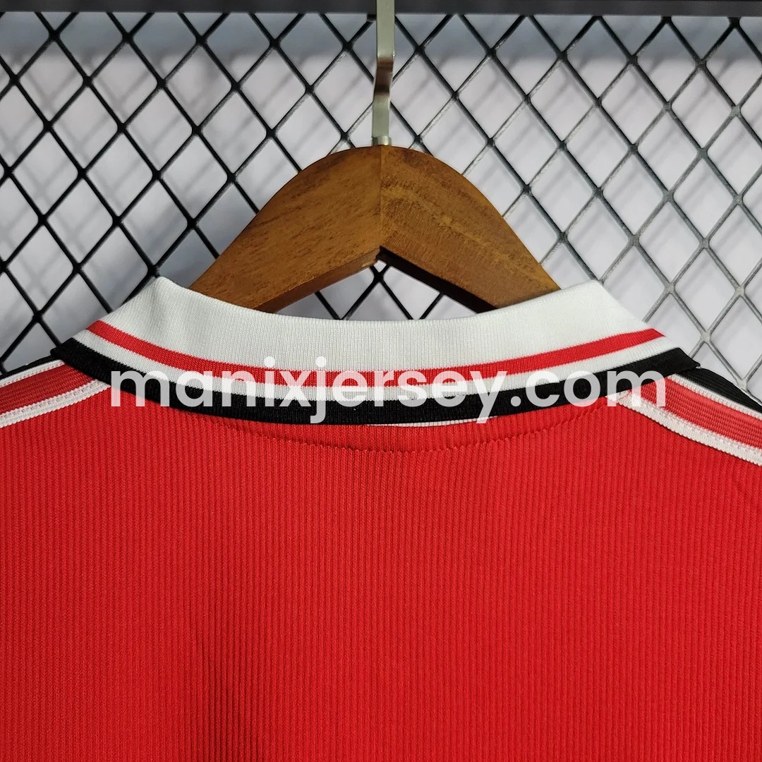 Retro Manchester United 98-99 Home Long Sleeve Jersey - UnitedFutballJersey