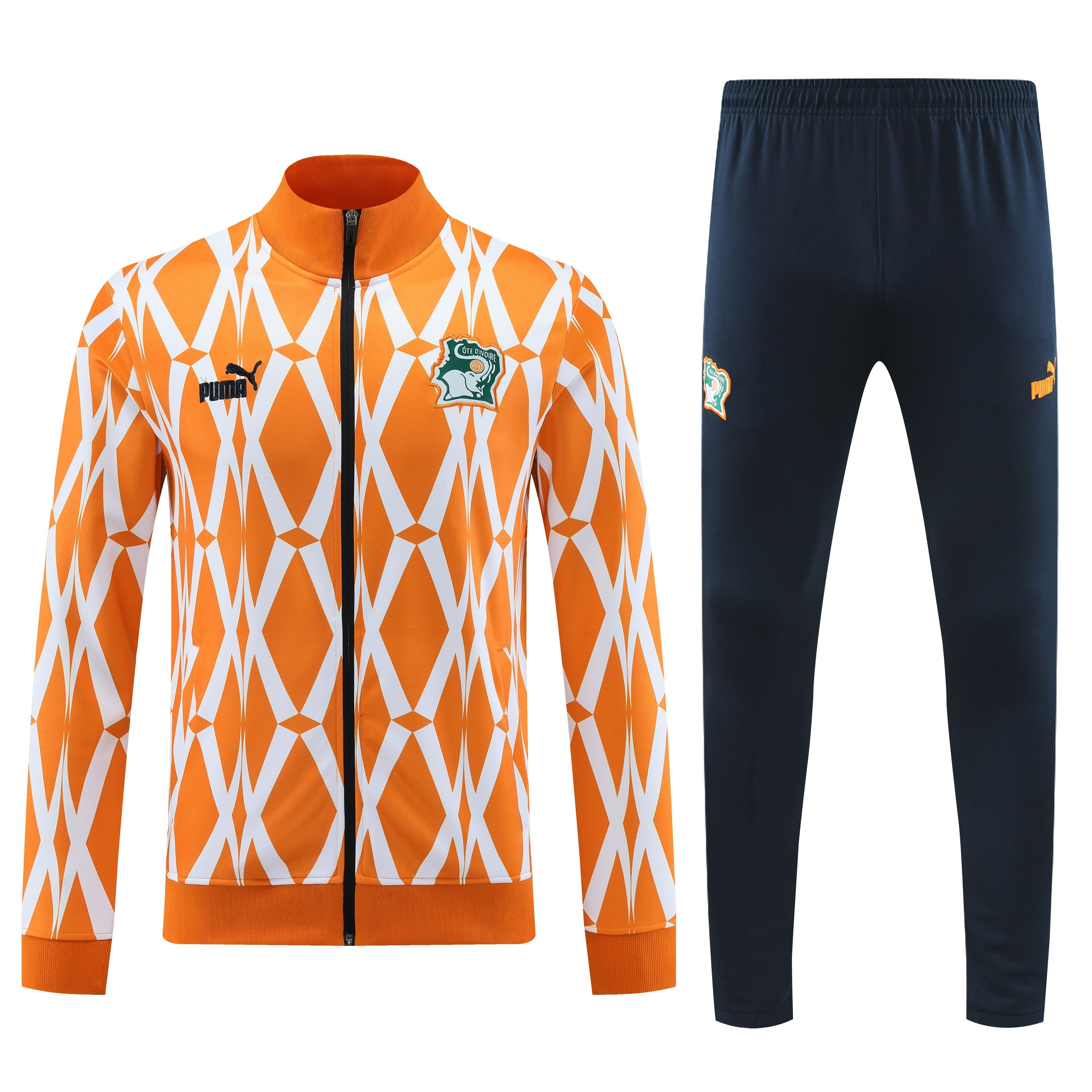 Cote d'Ivoire 23-24 Jacket Training Tracksuit - Orange - UnitedFutballJersey