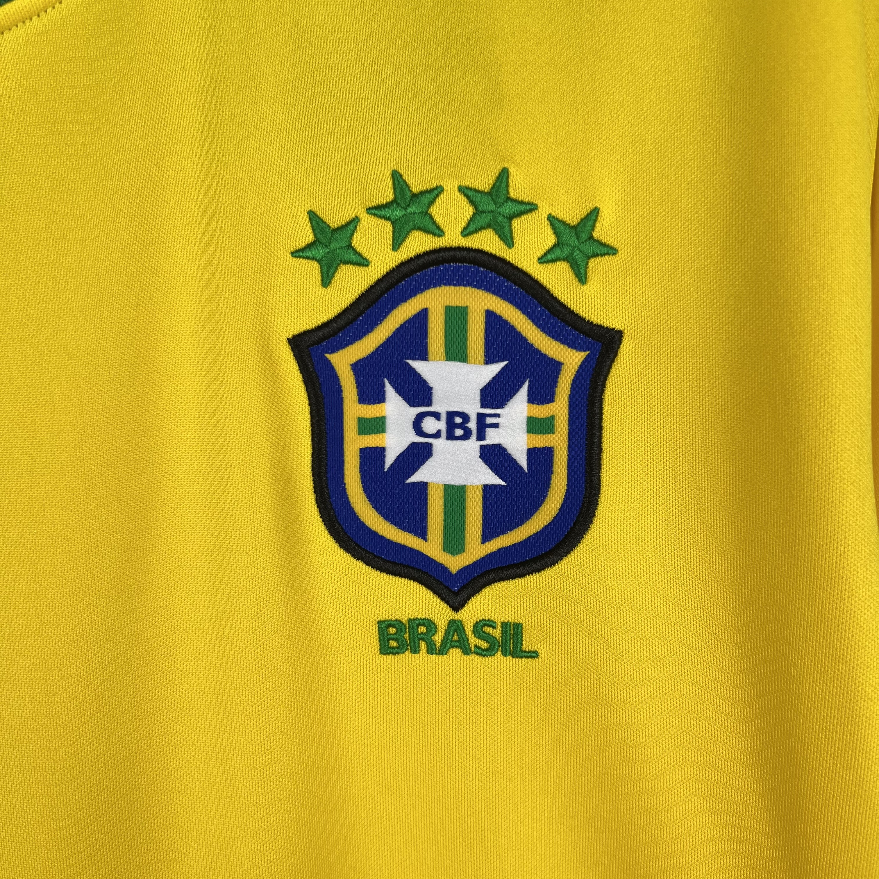 Retro Brazil 1998 Home Stadium Long Sleeve Jersey - UnitedFutballJersey