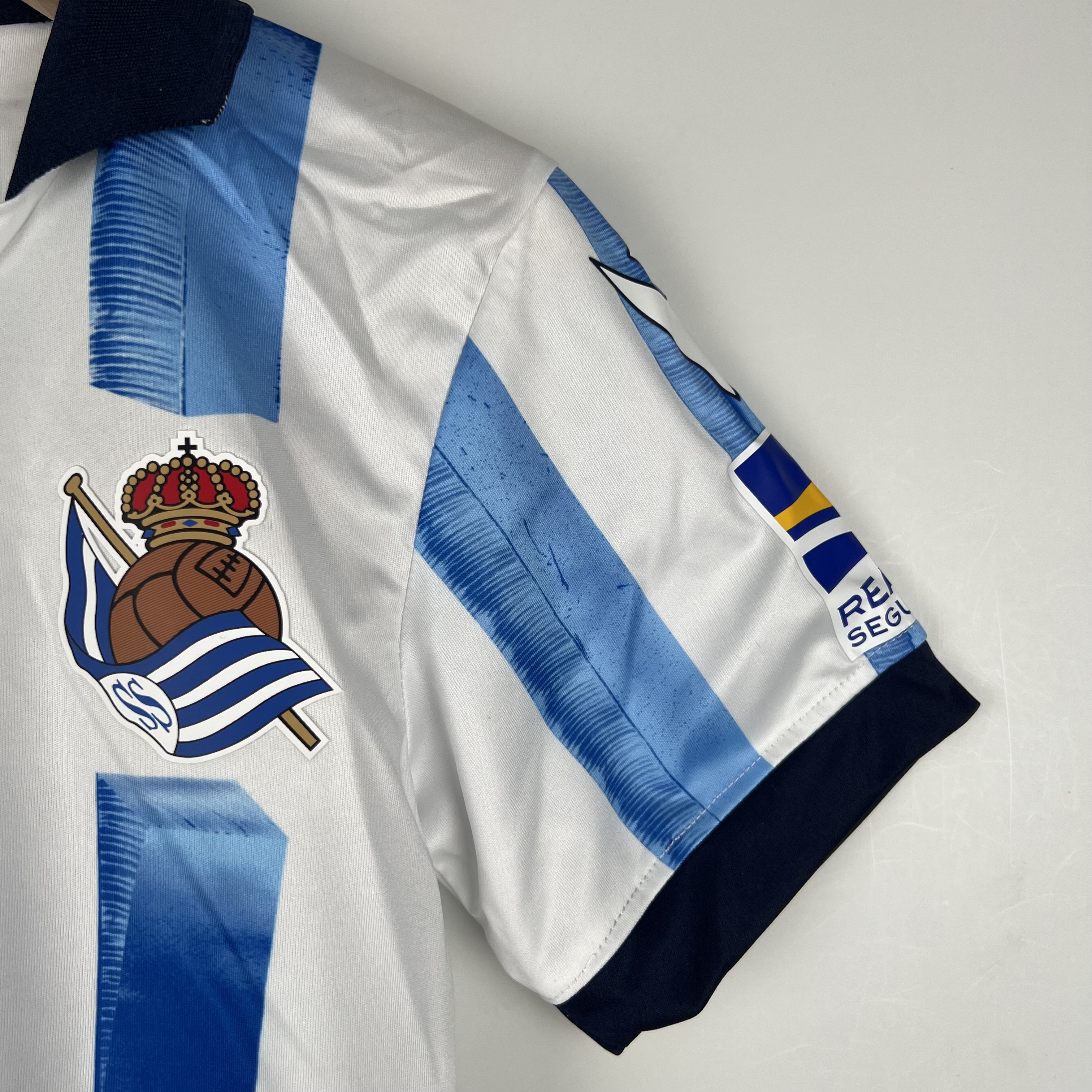 Real Sociedad 23-24 Home Stadium Kids Kit - UnitedFutballJersey