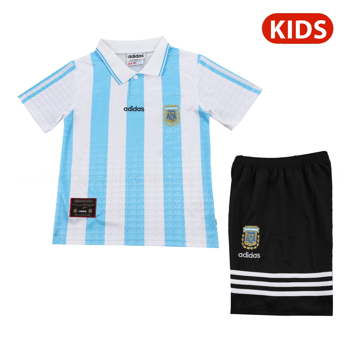 Retro Argentina 1994 Home Kids Kit - UnitedFutballJersey