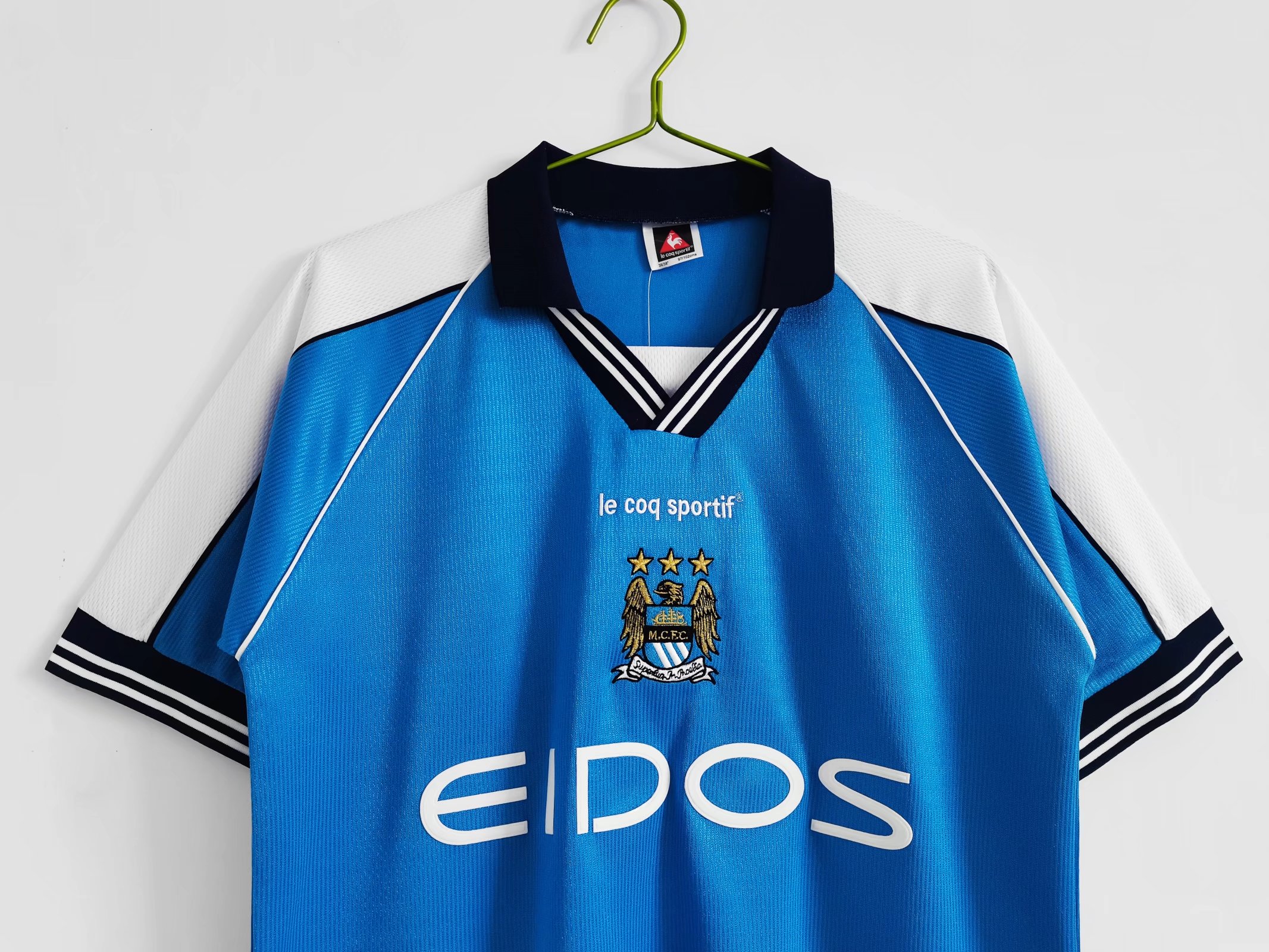 Retro Manchester City 1999-01 Home Stadium Jersey - UnitedFutballJersey