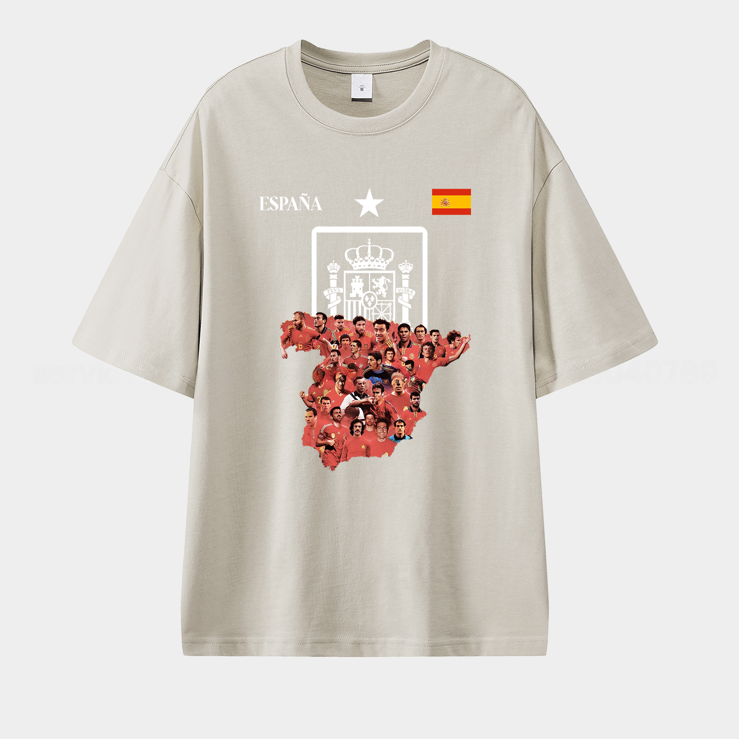 Spain Legendary Players Unisex Pure Cotton T-shirt - UnitedFutballJersey
