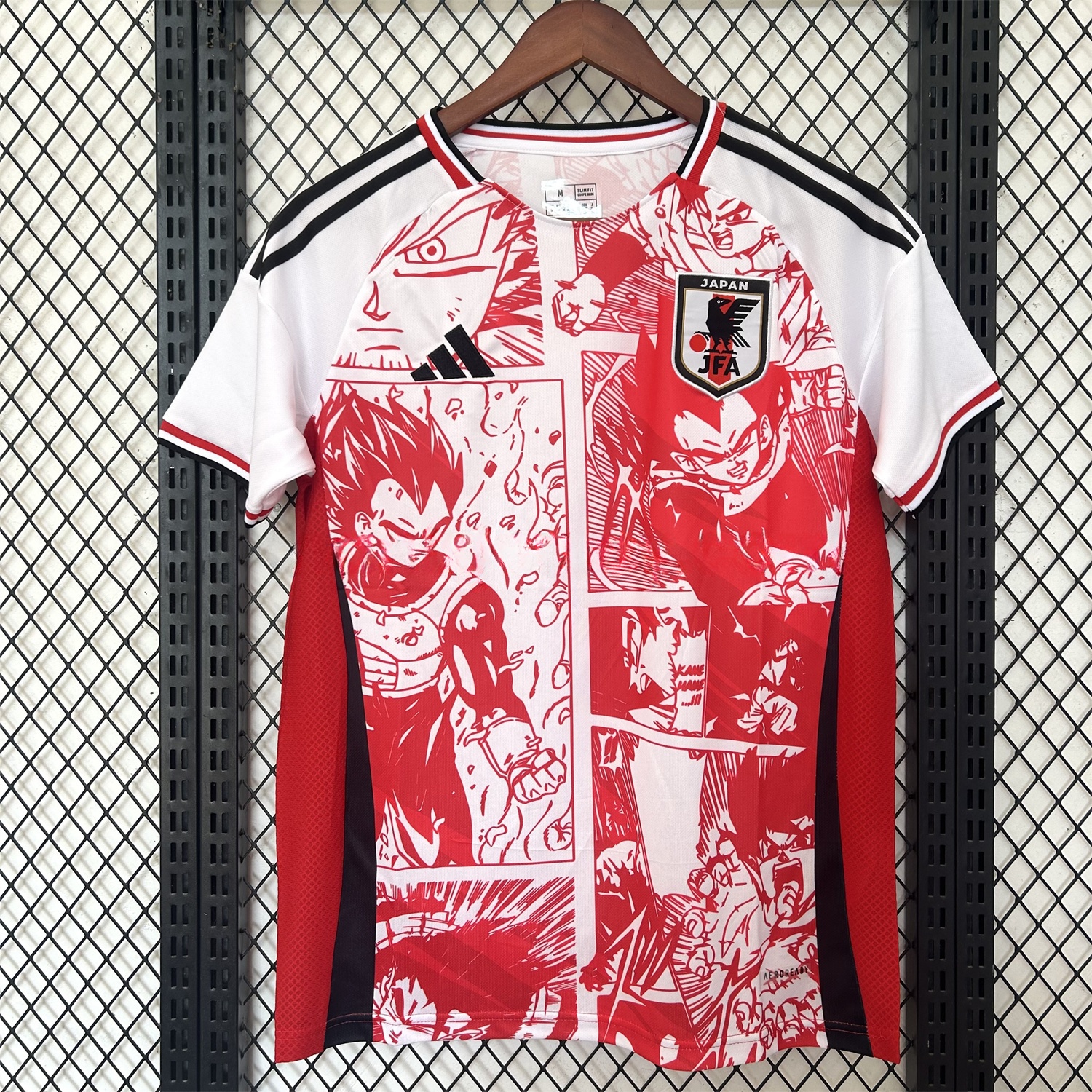 Japan 25-26 Red Vegeta Comic Slice Special Edition Jersey - Fans Version - UnitedFutballJersey