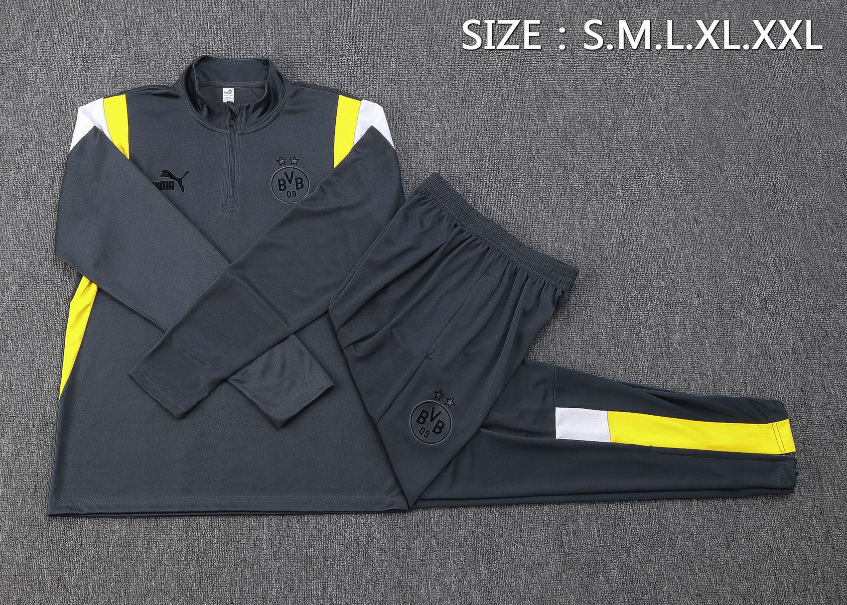 Dortmund 23-24 Long Sleeve Training Set - Grey - UnitedFutballJersey