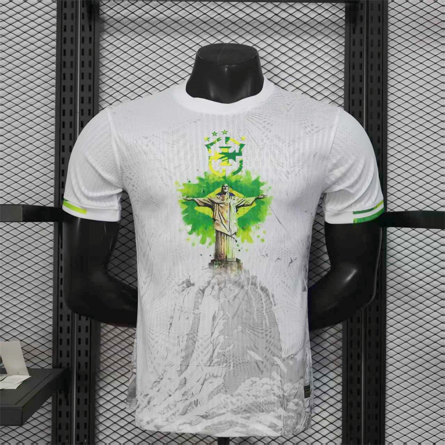 Brazil 25-26 Christ the Redeemer Statue White Jersey - Player Version - UnitedFutballJersey