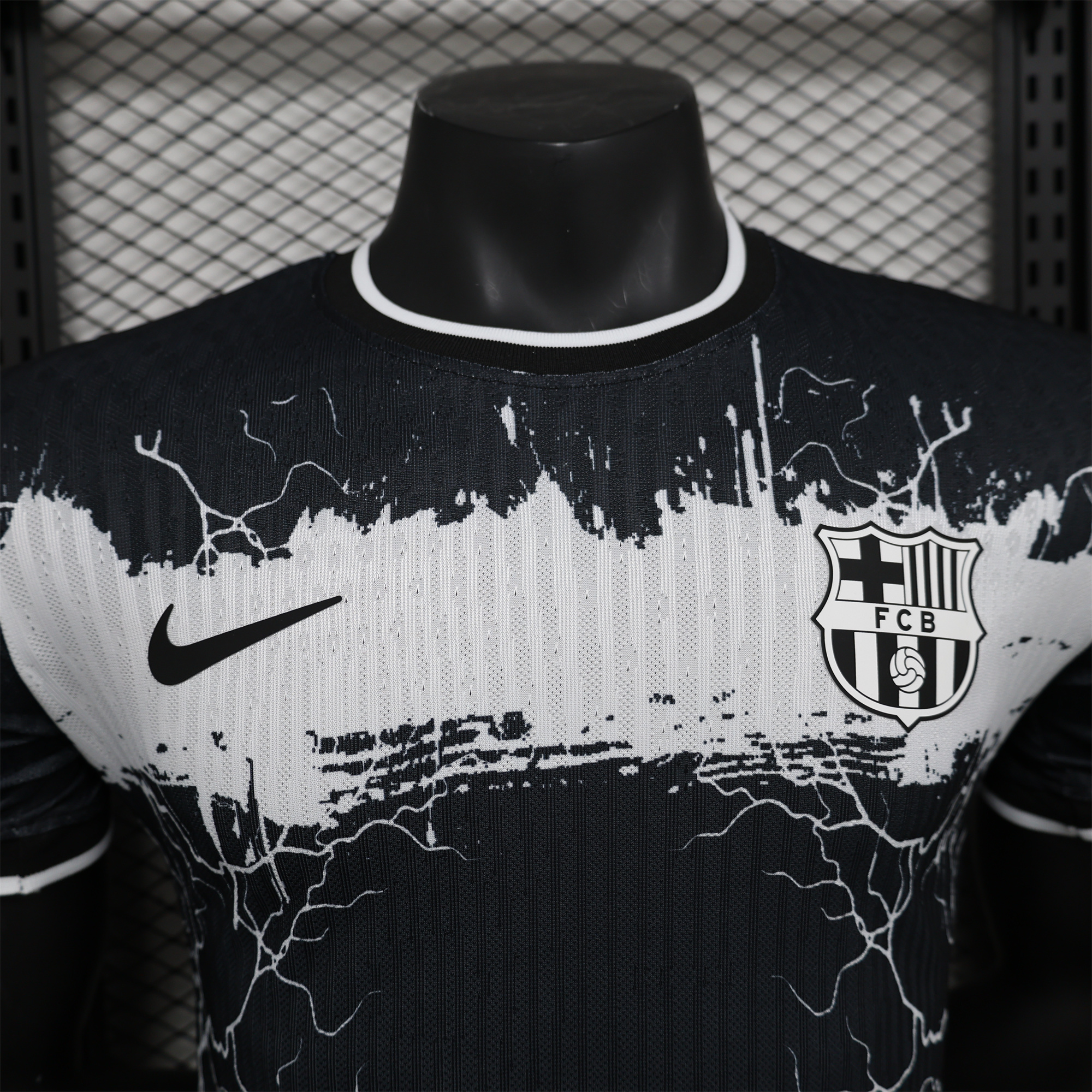 Barcelona 24-25 White Lightning Special Edition Black Jersey - Player Version - UnitedFutballJersey