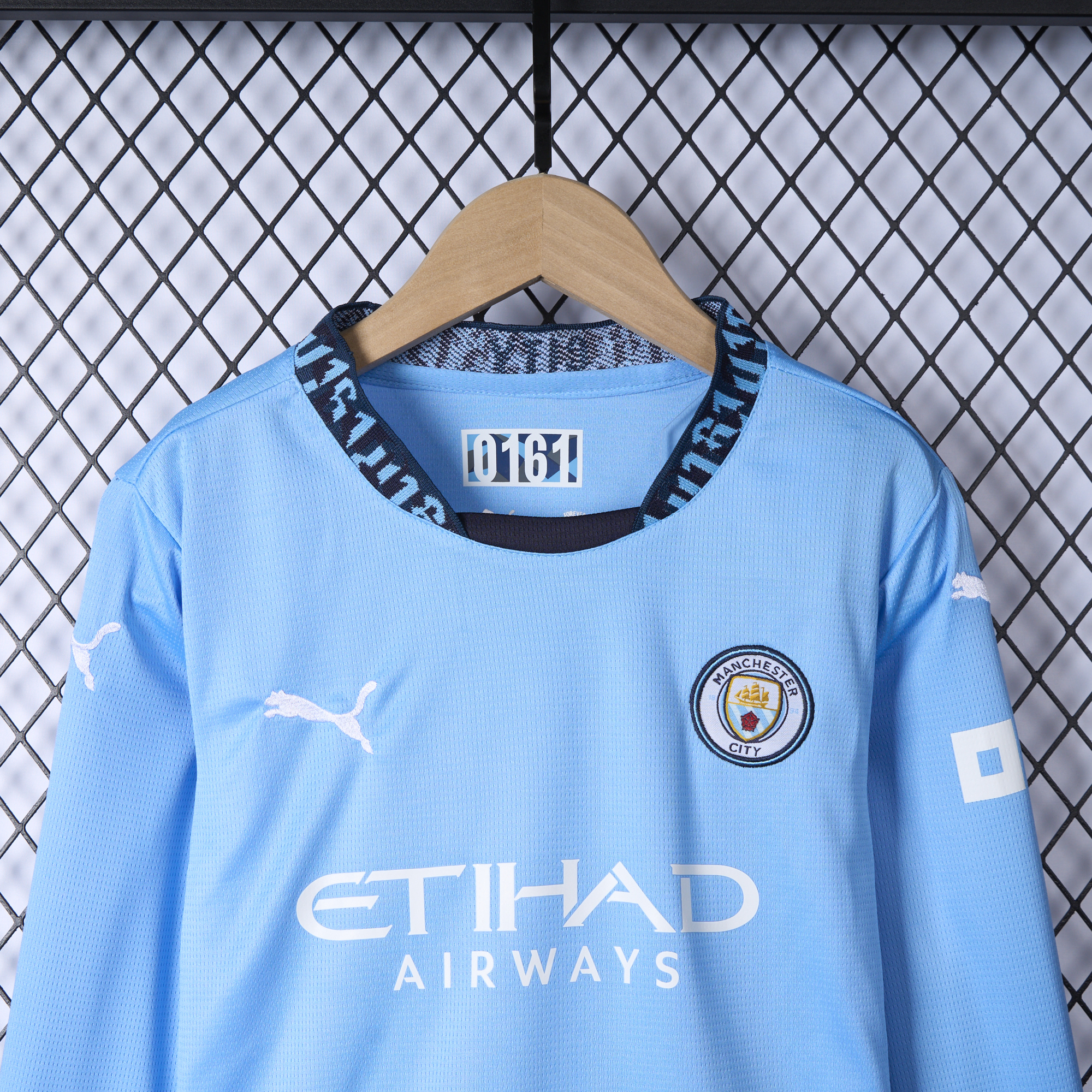 Manchester City 24-25 Home Long Sleeve Kids Kit - UnitedFutballJersey