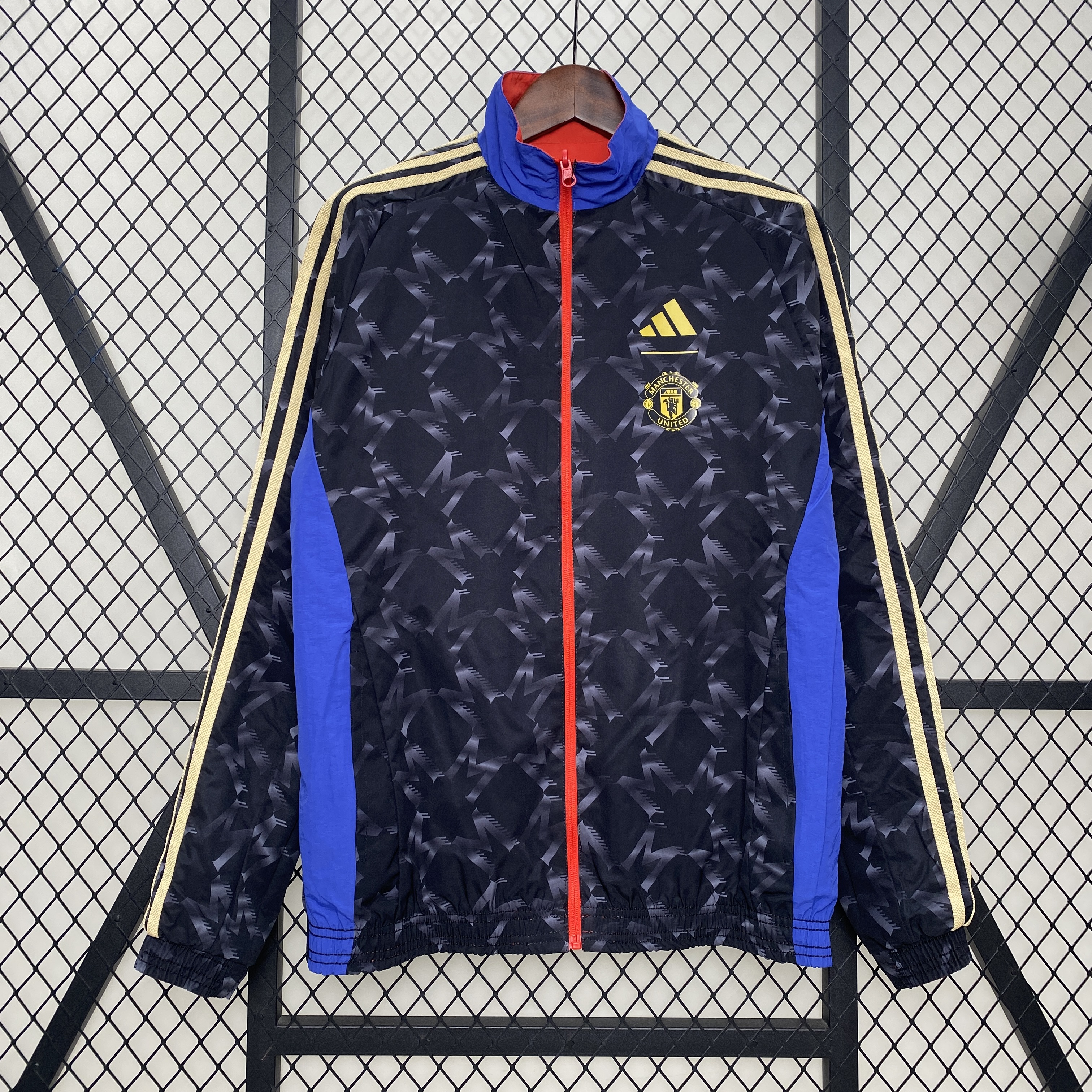 Manchester United 24-25 Double Sided Reversible Windbreaker - Home & Away Jersey Style - UnitedFutballJersey