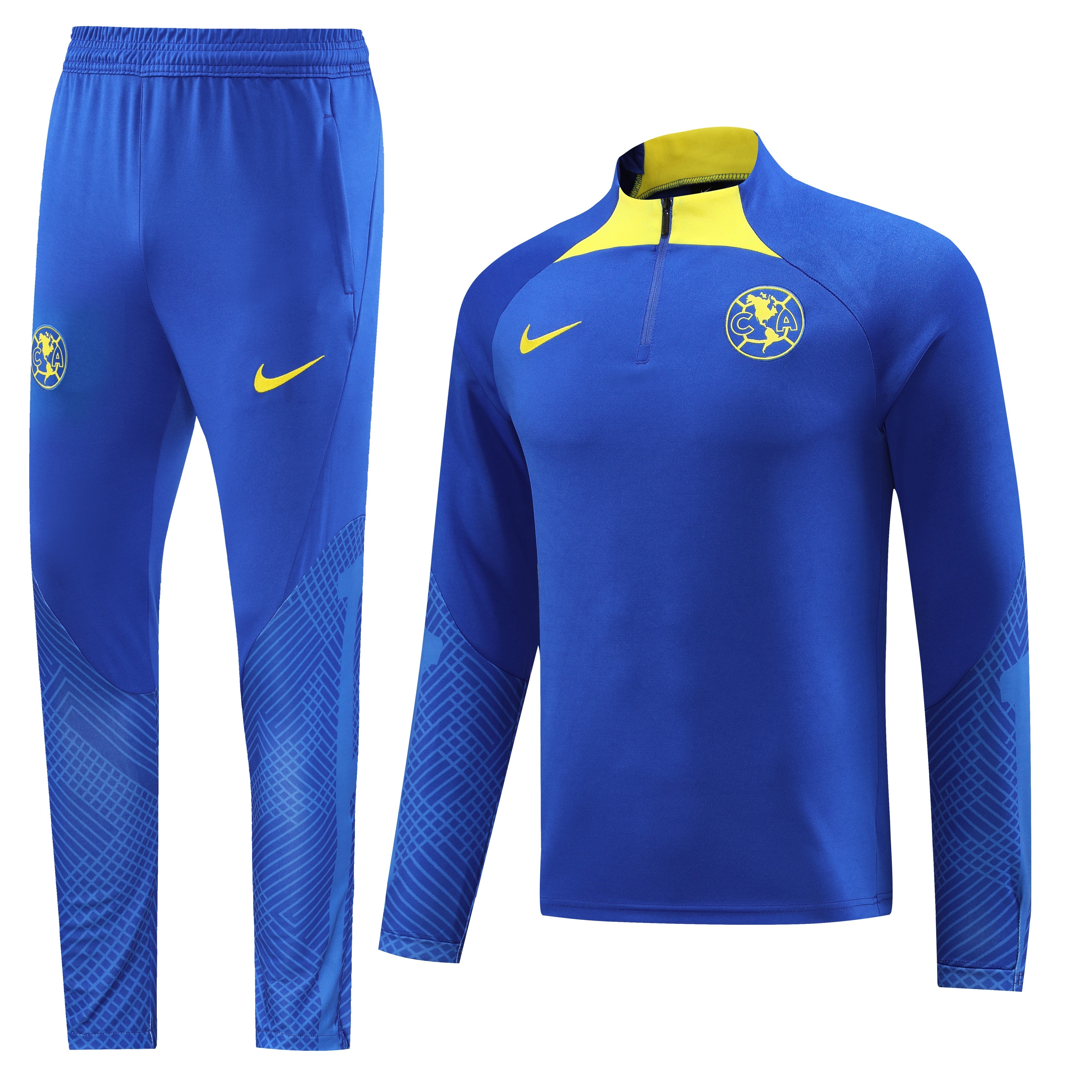 Club America 23-24 Long Sleeve Training Set -Dark blue - UnitedFutballJersey